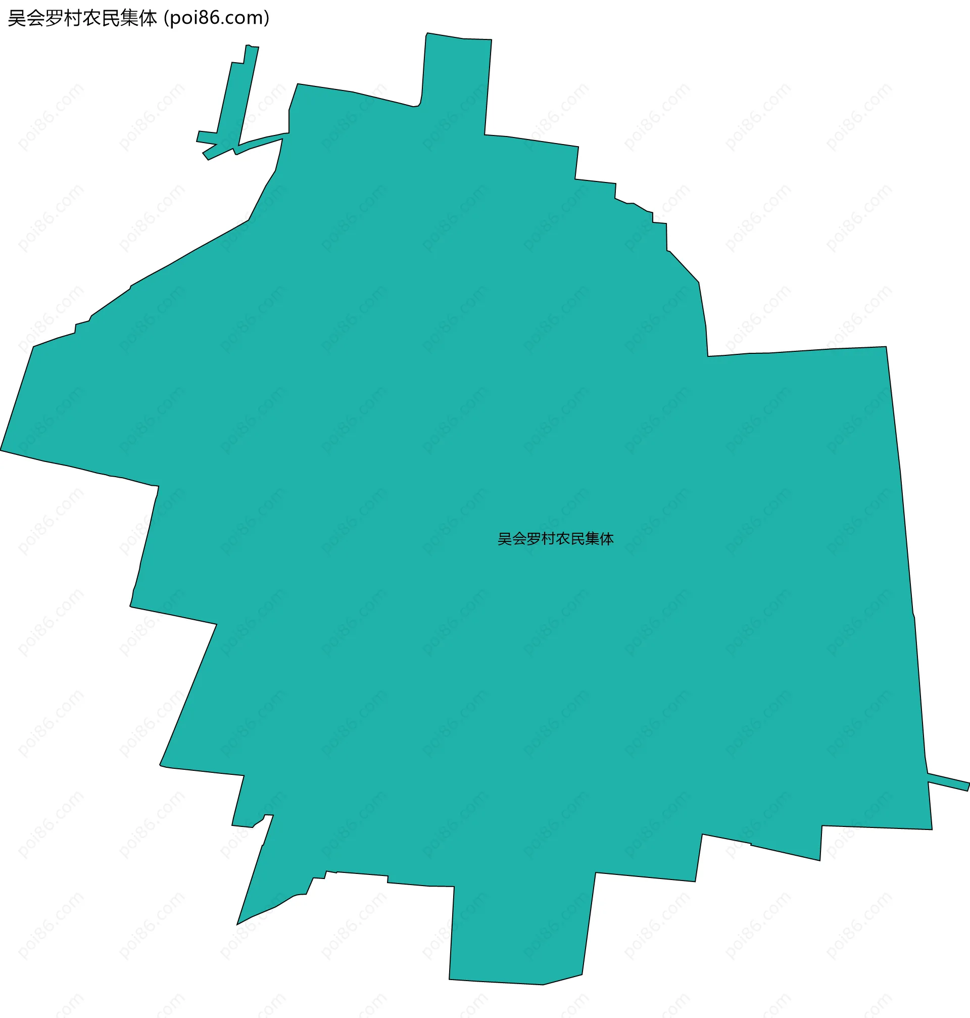 吴会罗村农民集体边界地图