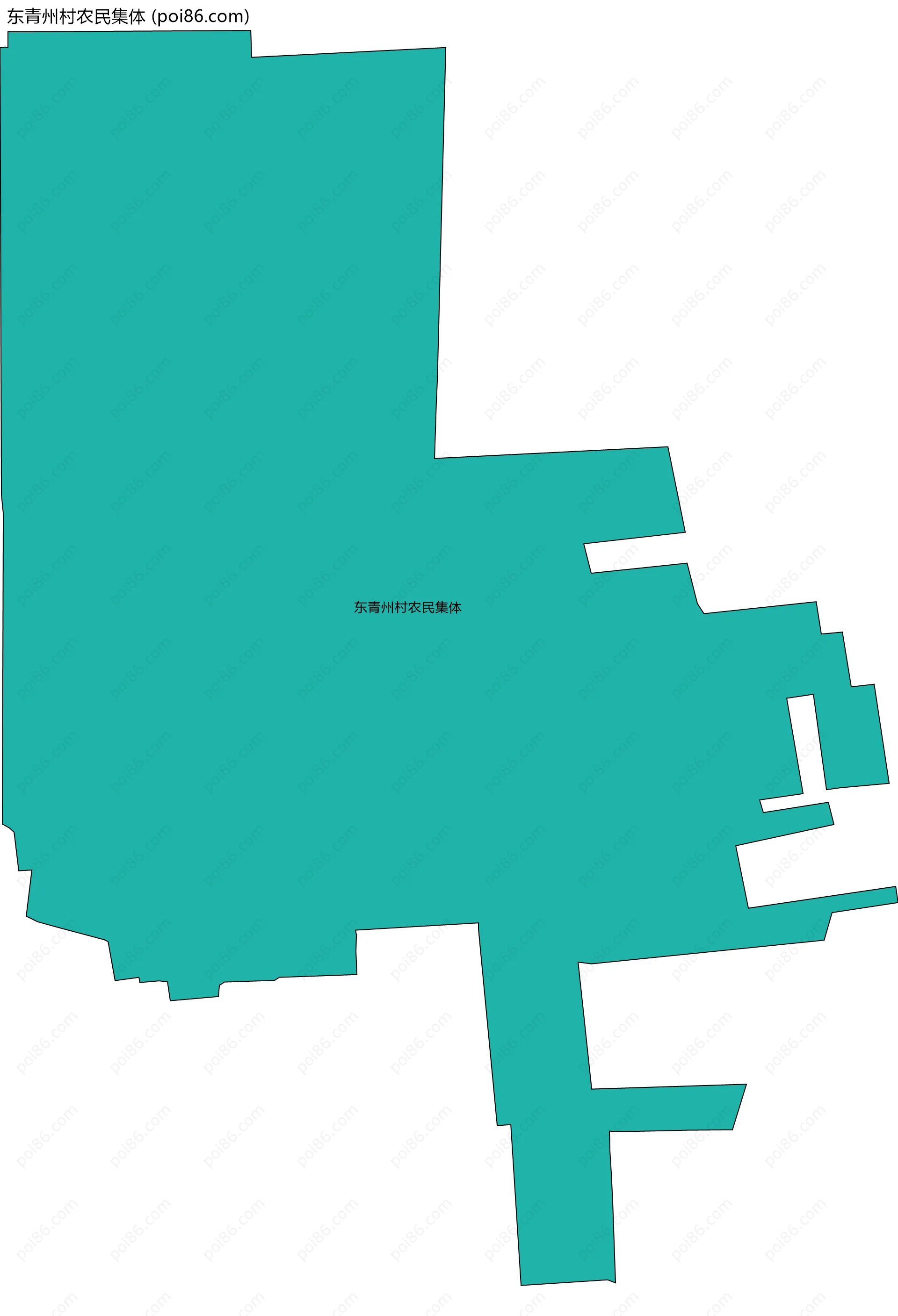 东青州村农民集体边界地图