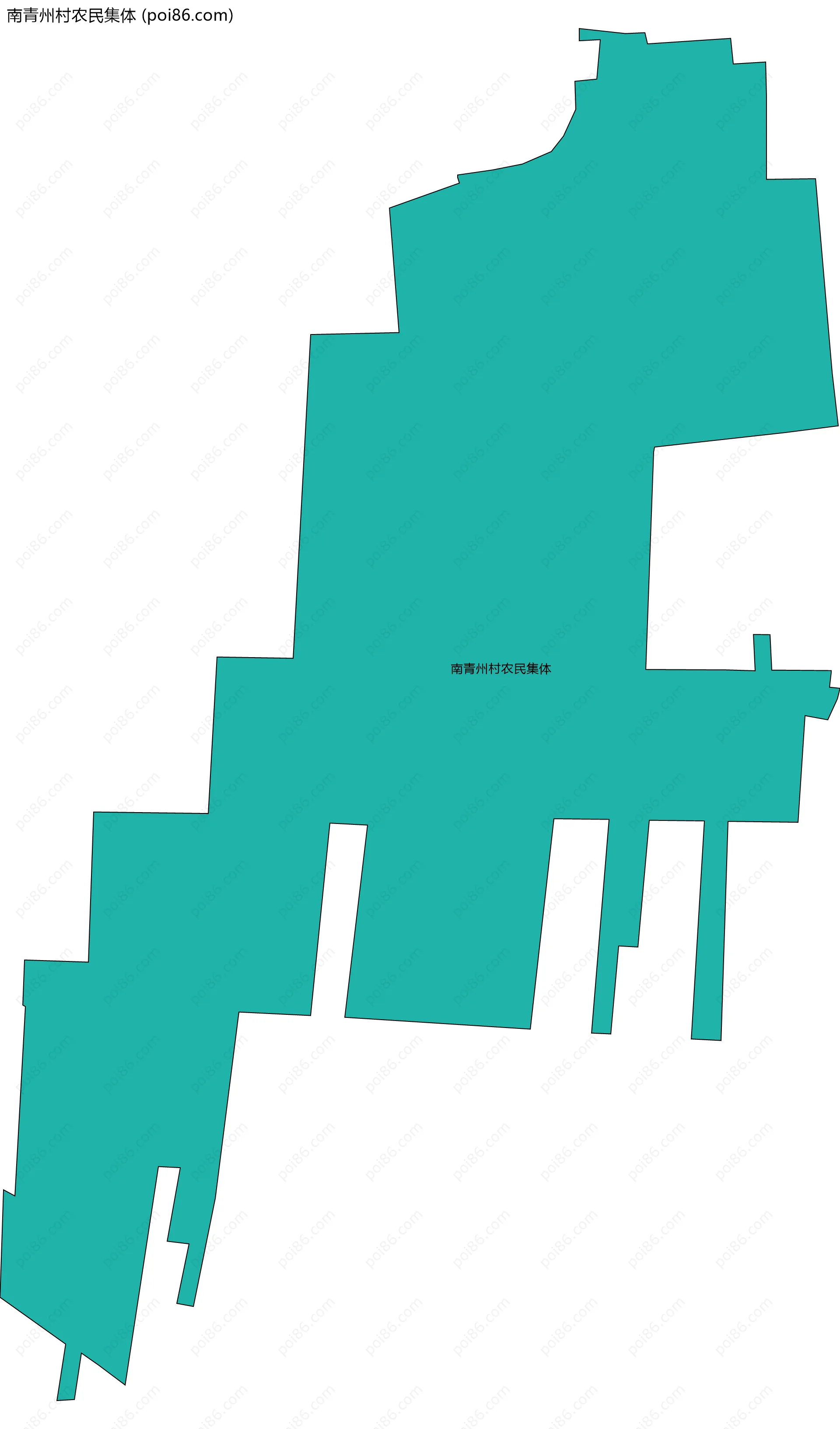 南青州村农民集体边界地图