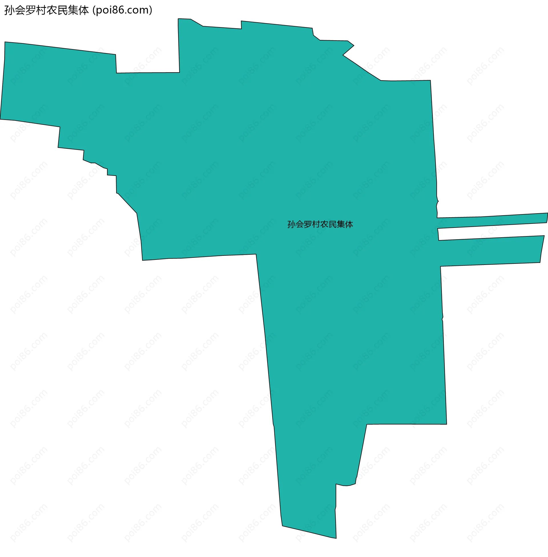 孙会罗村农民集体边界地图