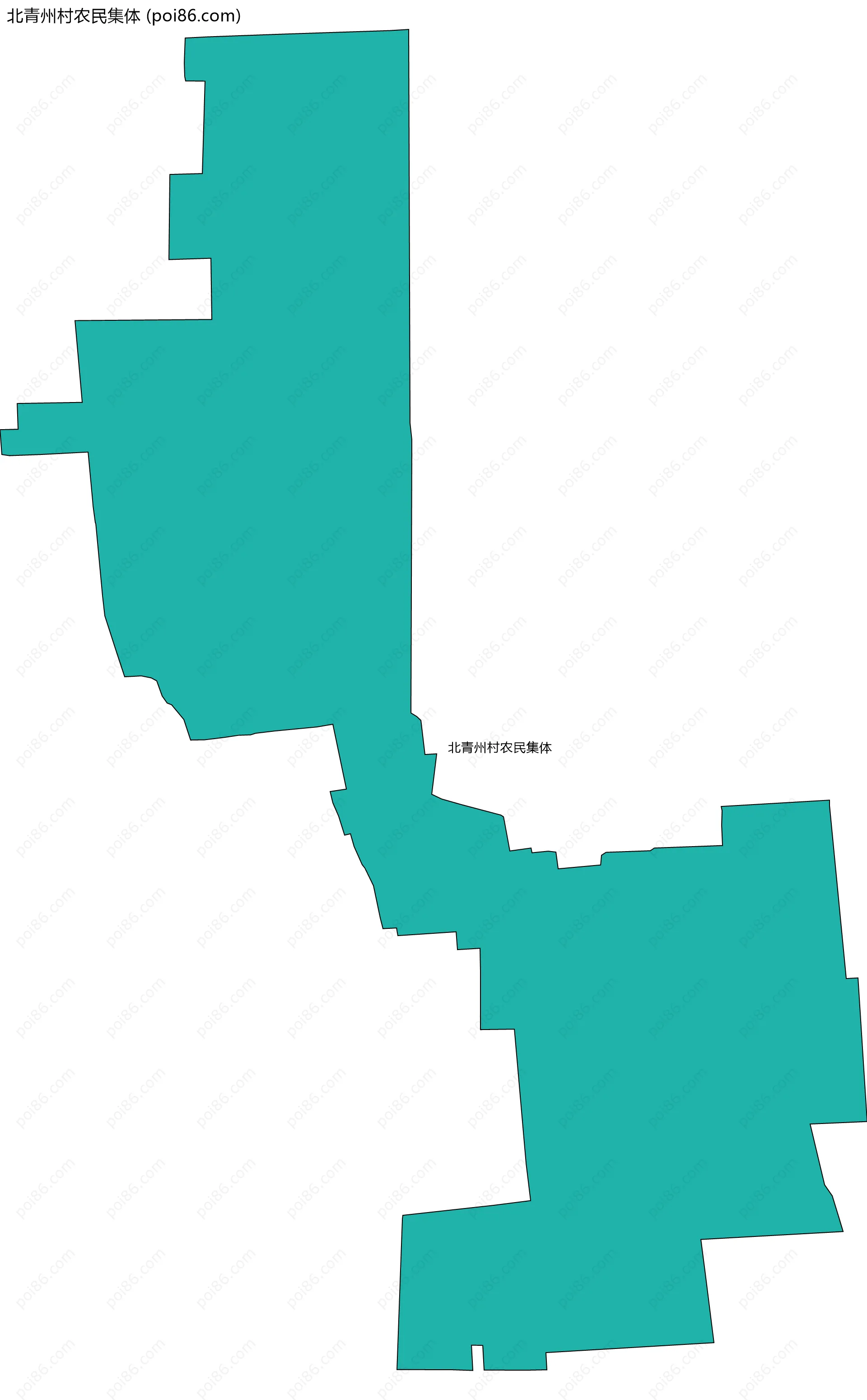北青州村农民集体边界地图