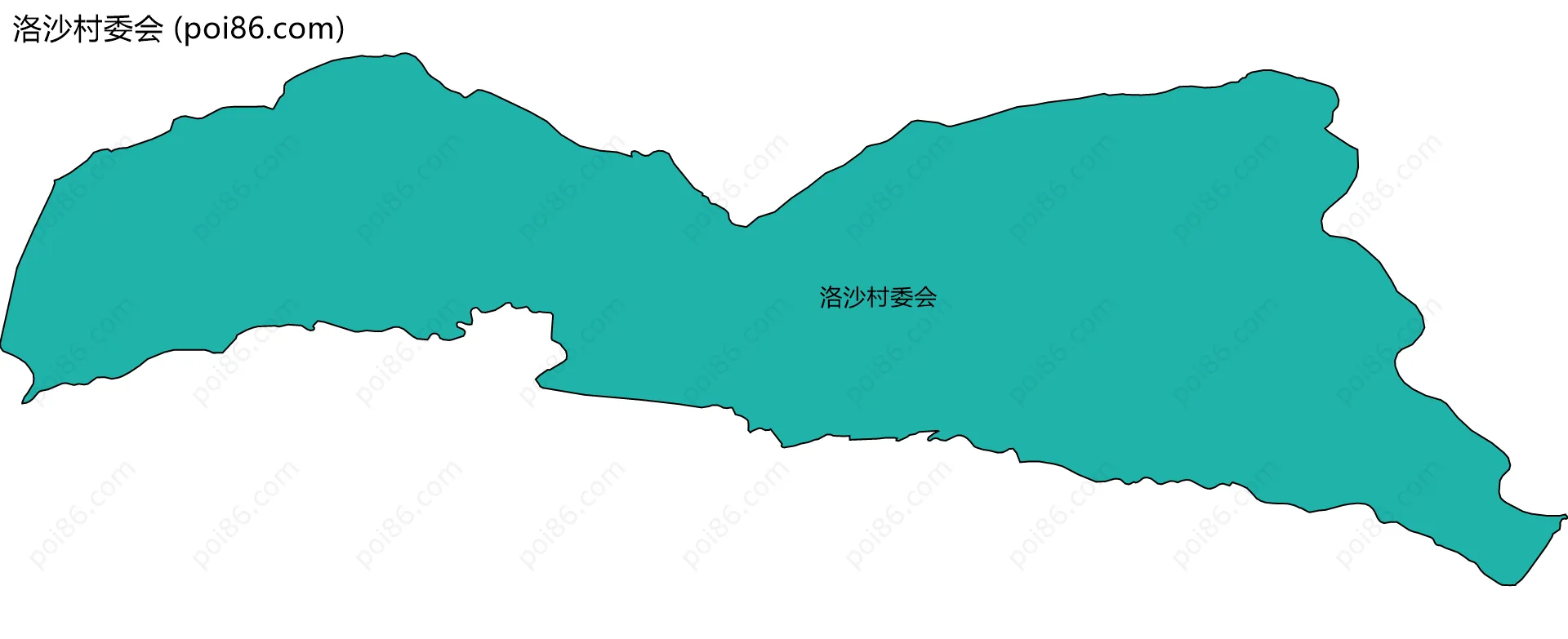 洛沙村委会边界地图