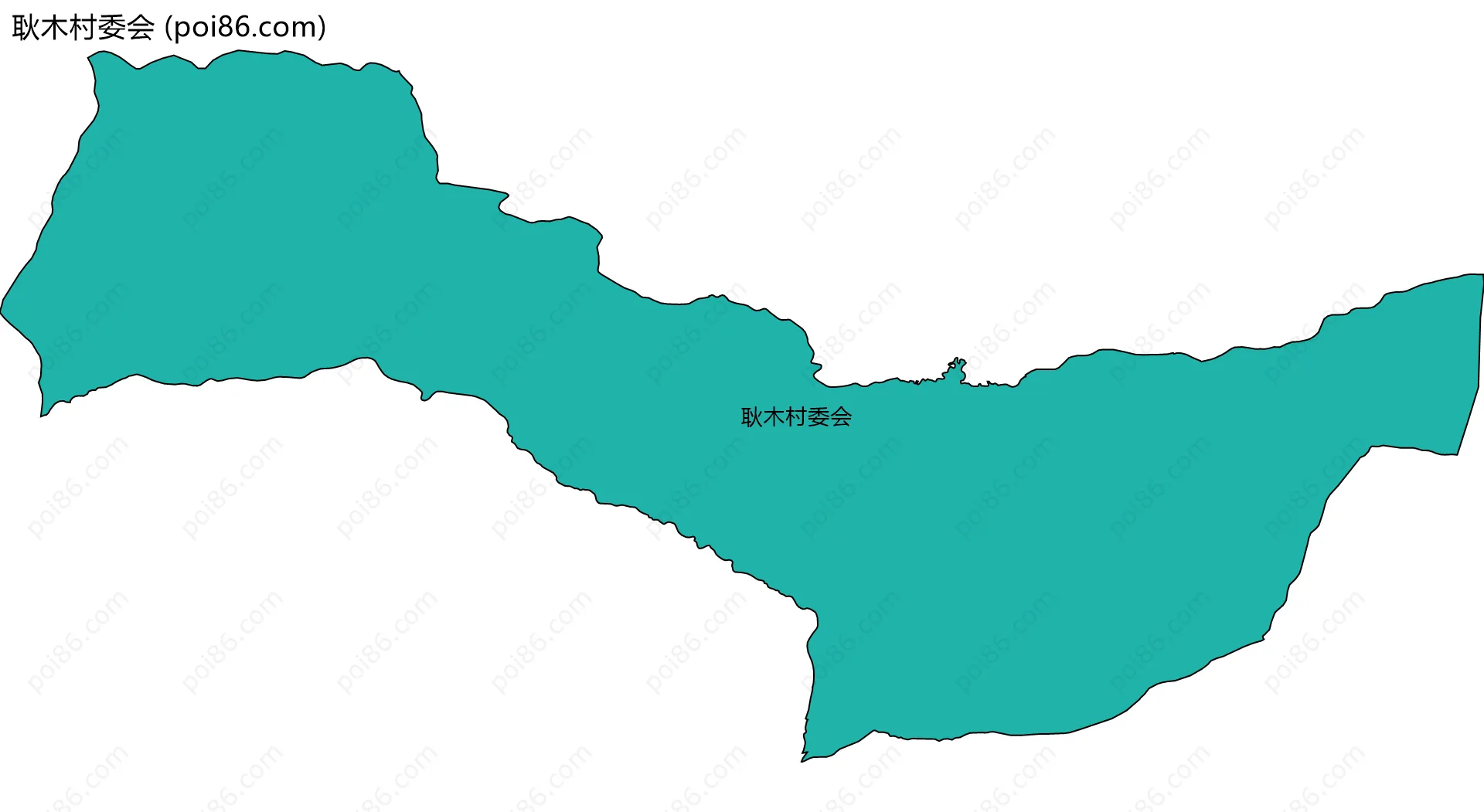 耿木村委会边界地图