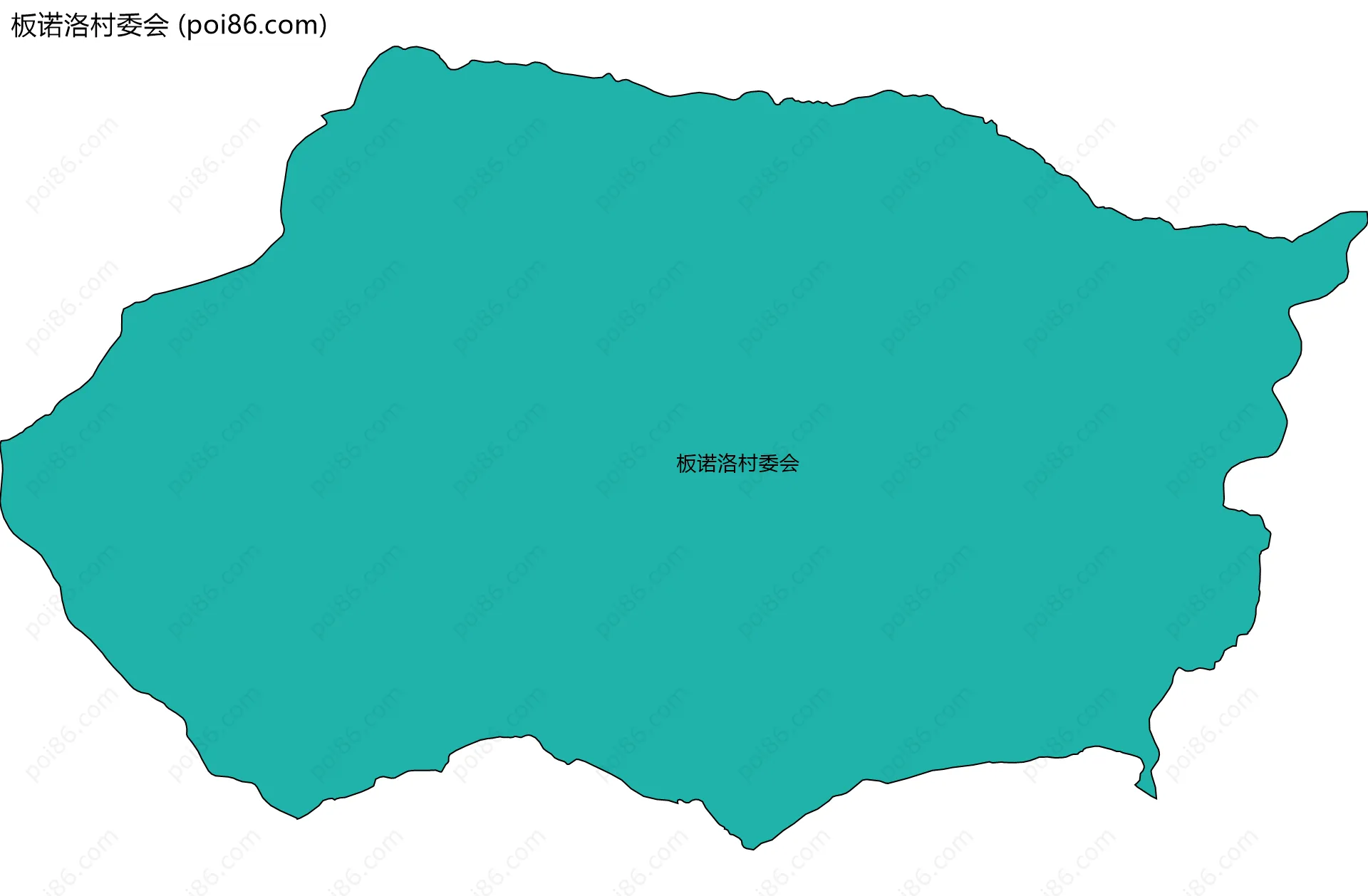 板诺洛村委会边界地图