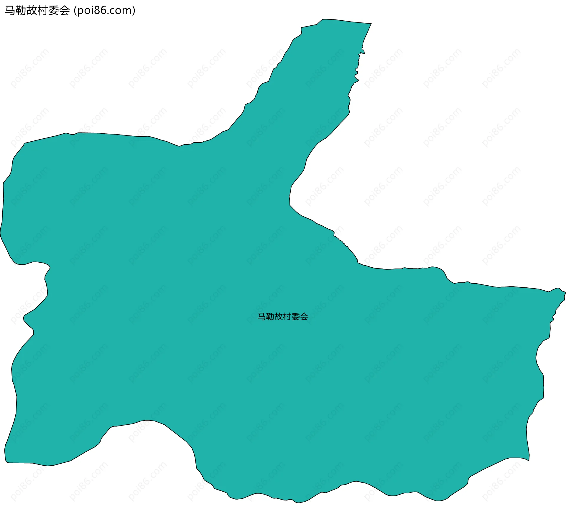 马勒故村委会边界地图