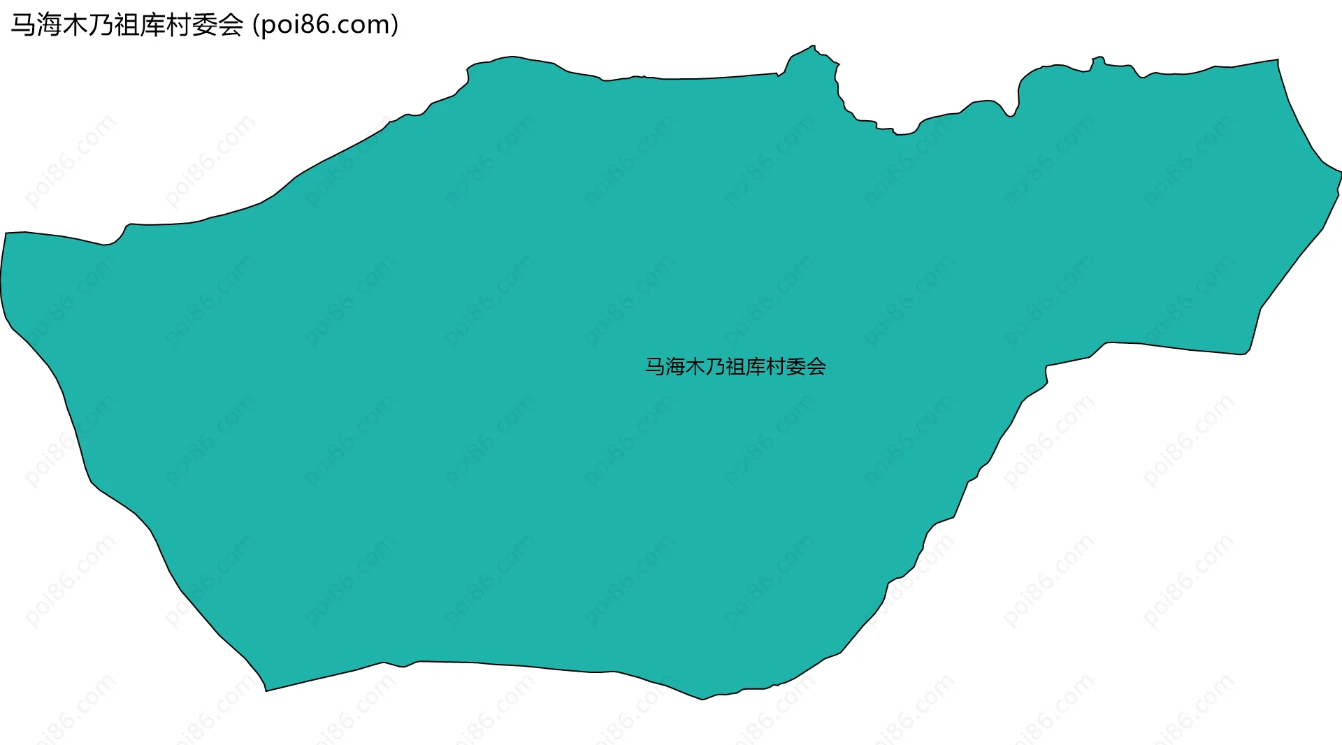 马海木乃祖库村委会边界地图