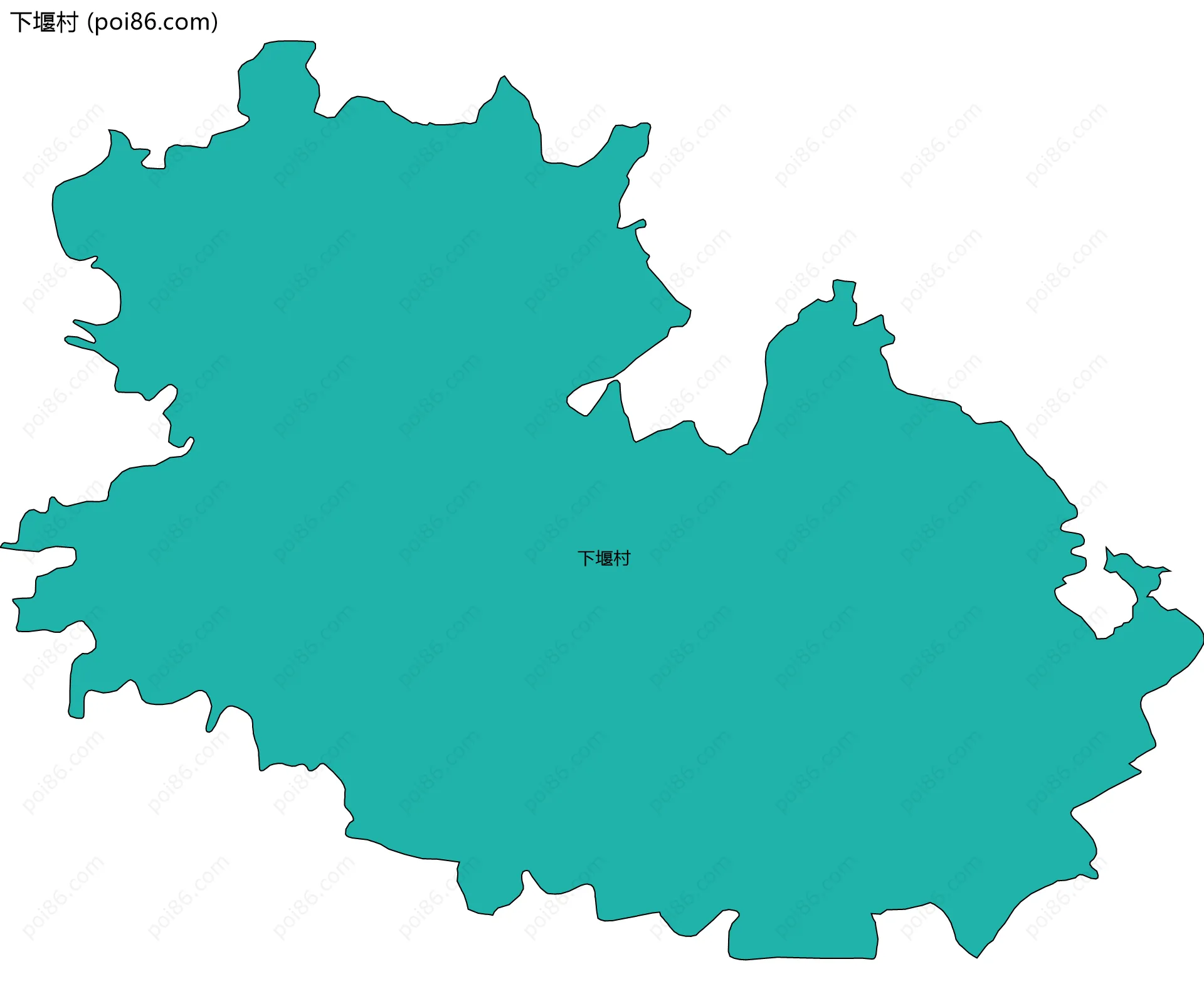 下堰村边界地图