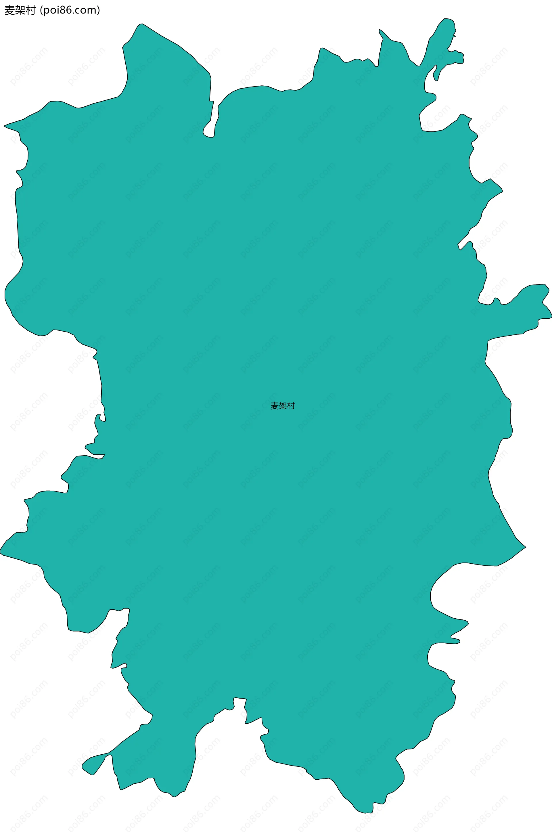 麦架村边界地图