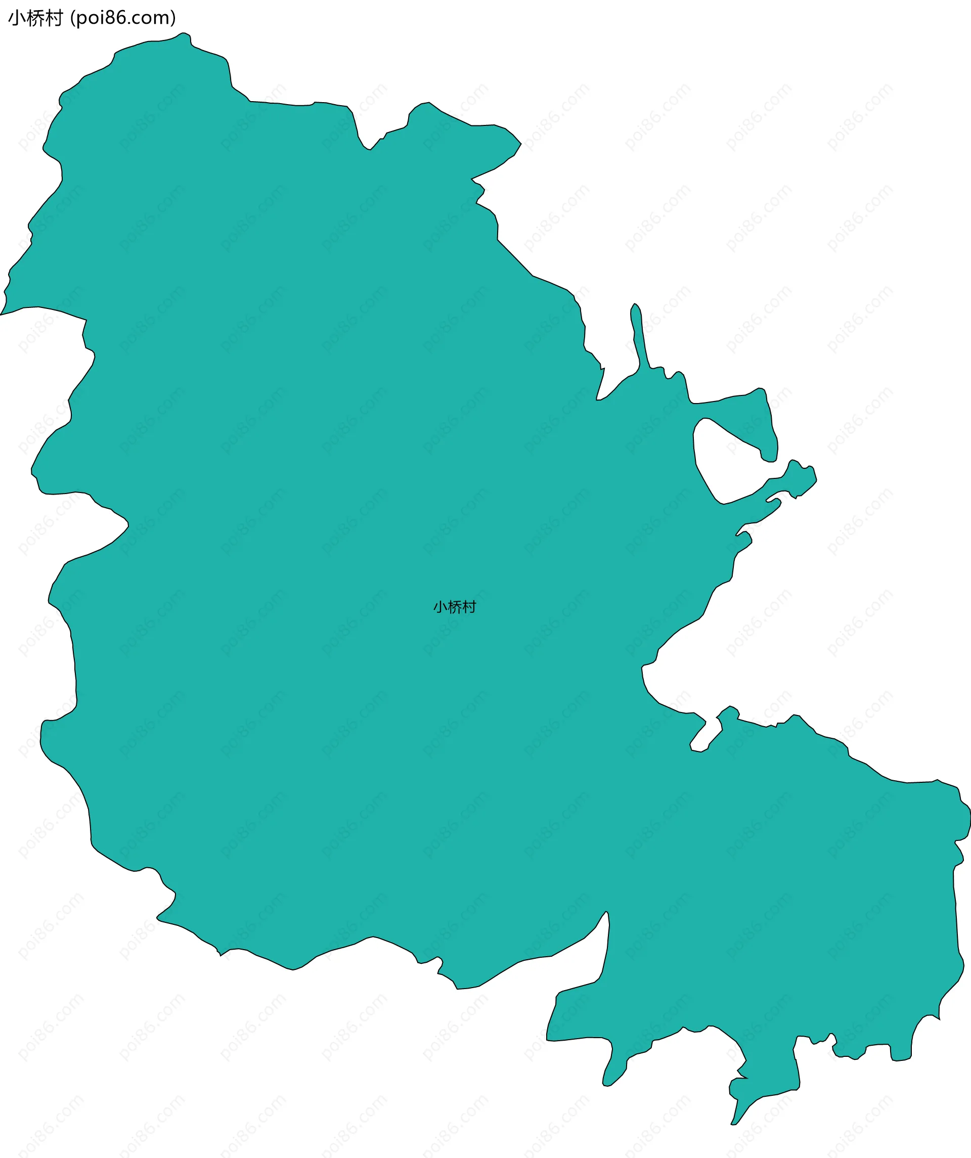 小桥村边界地图