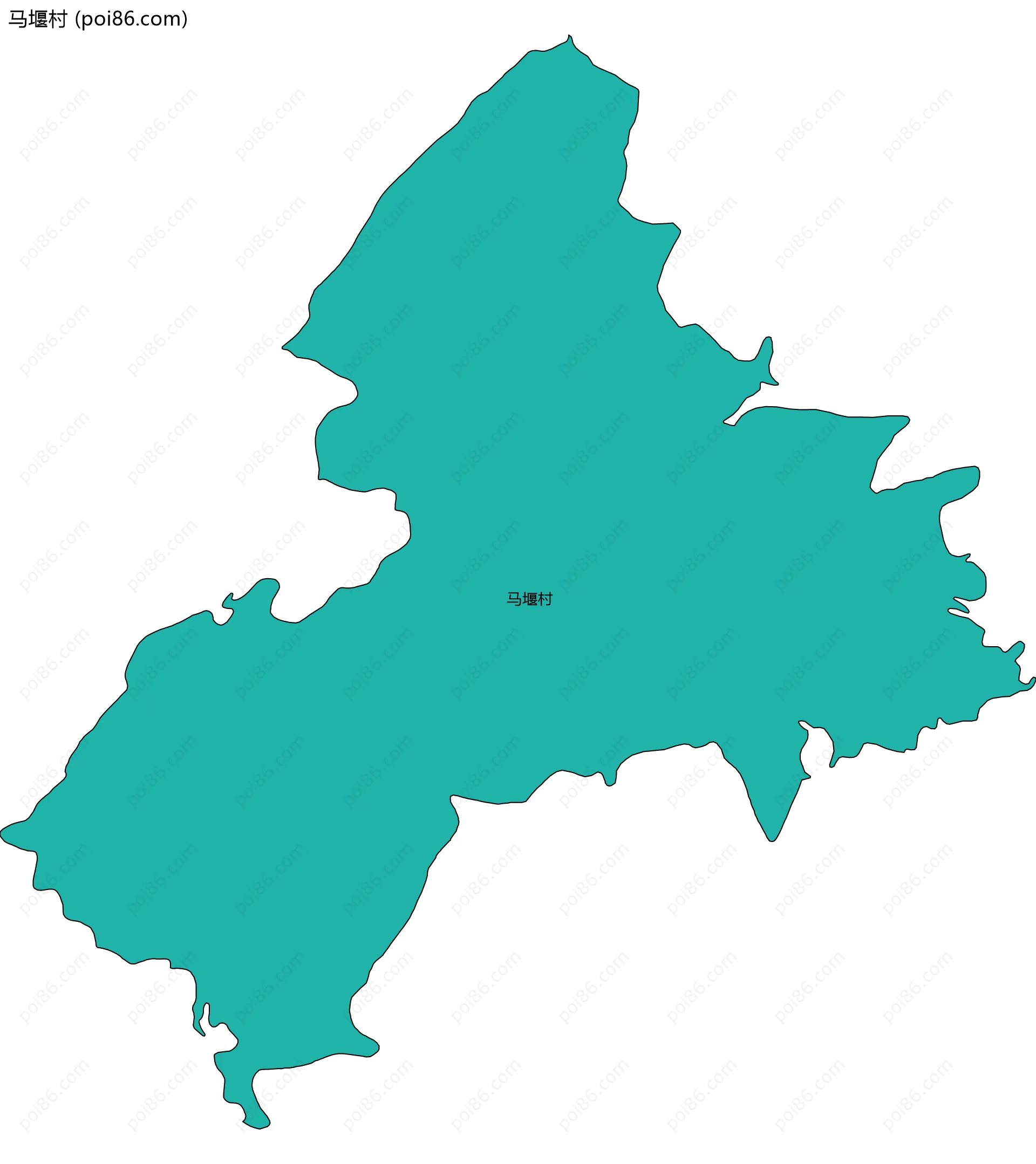 马堰村边界地图