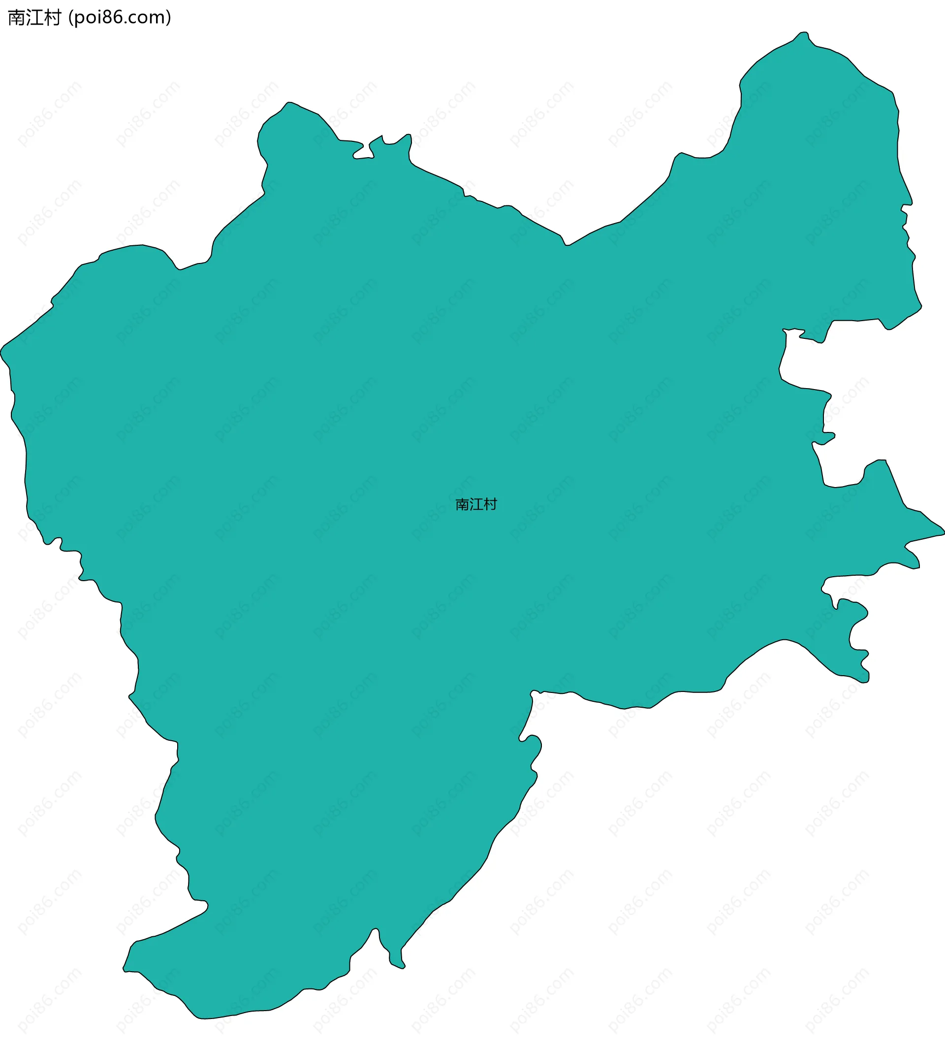 南江村边界地图