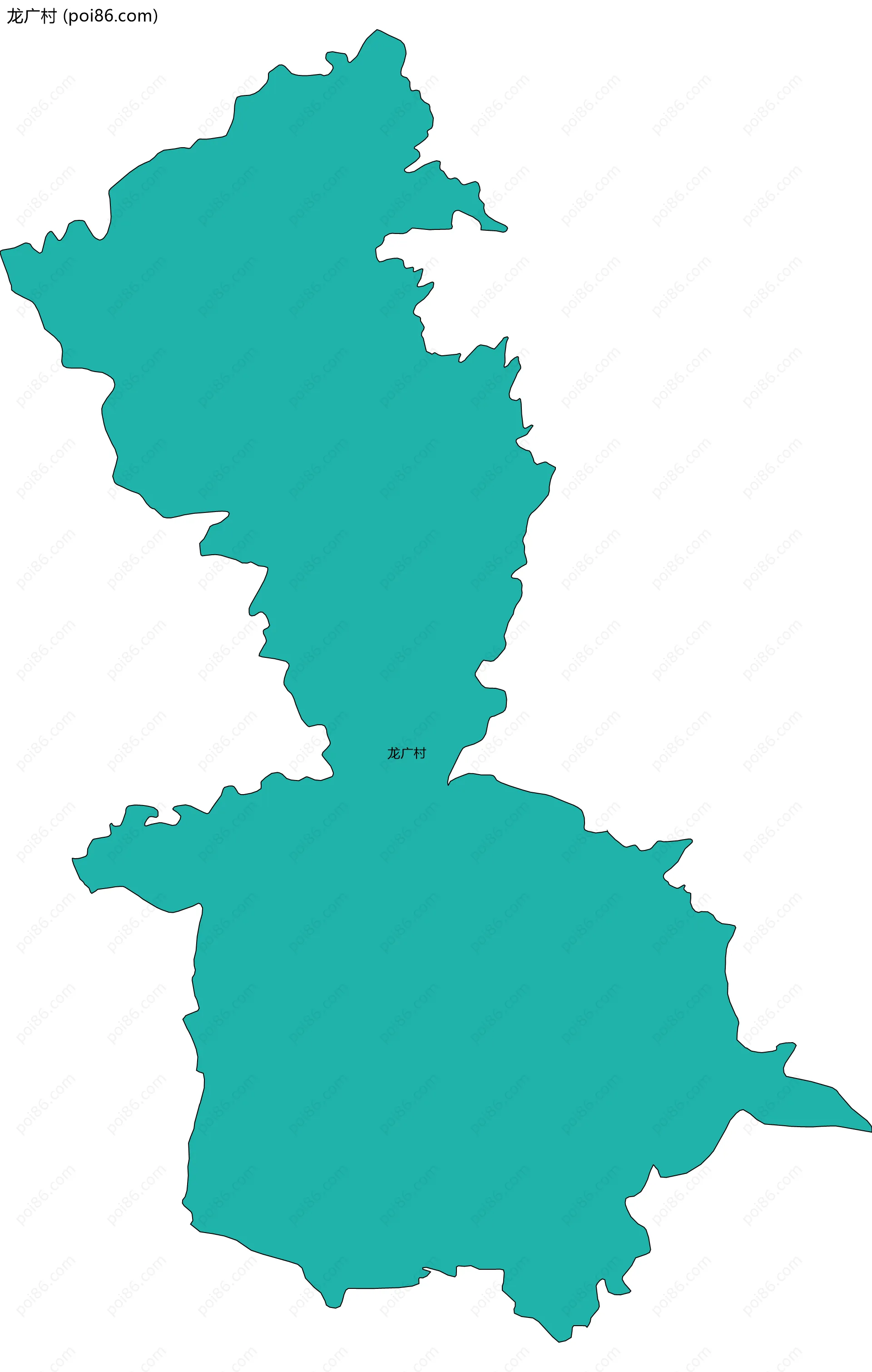 龙广村边界地图
