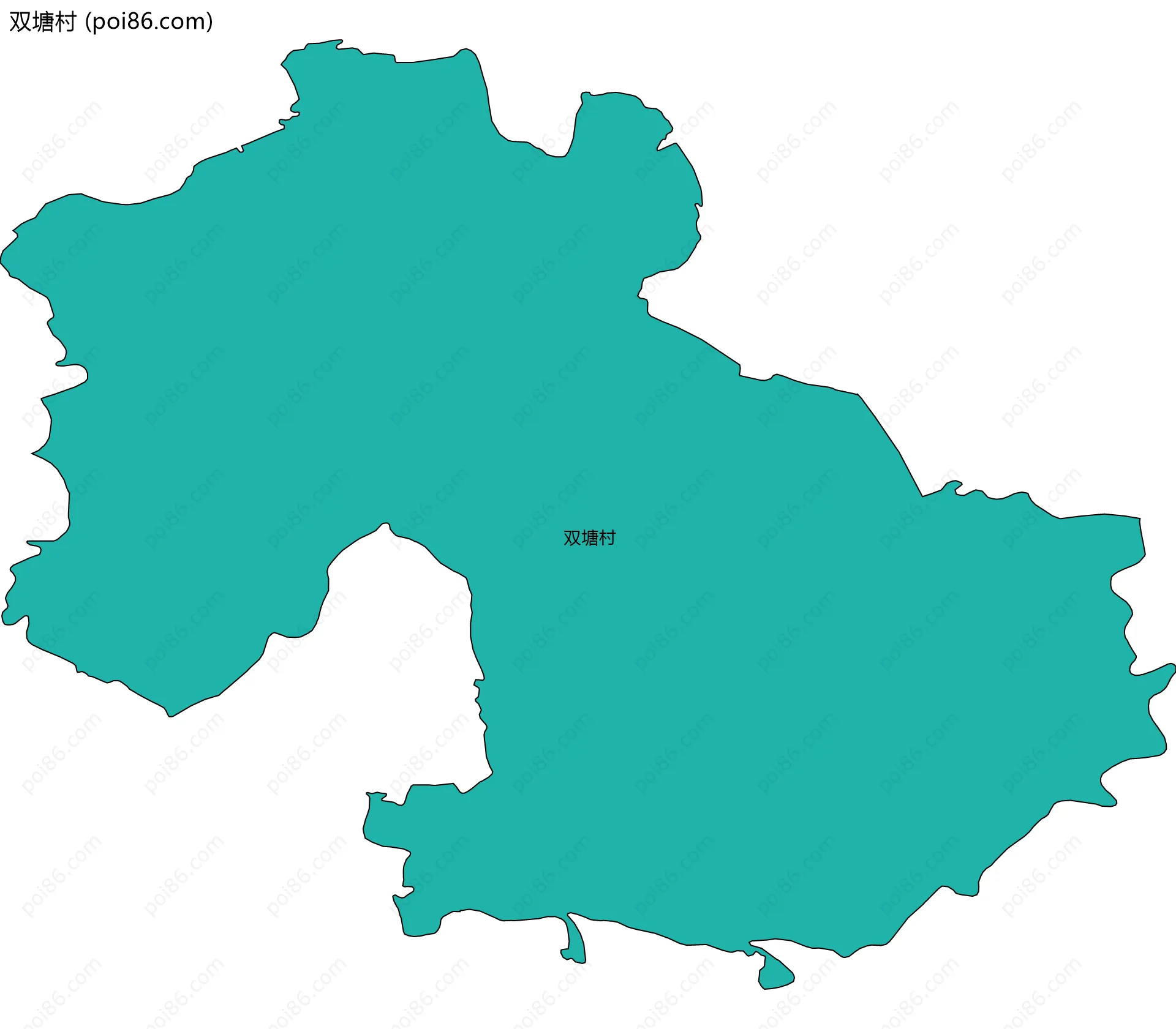 双塘村边界地图