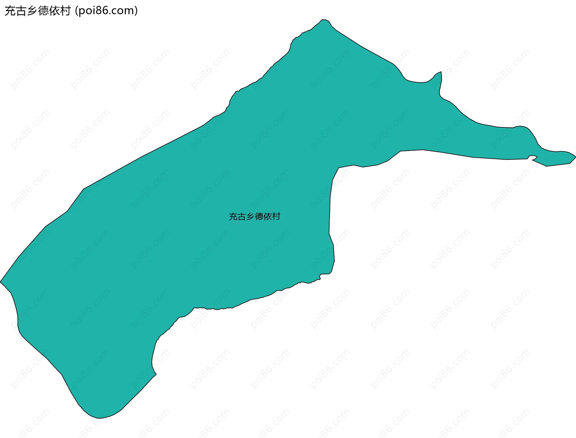 充古乡德依村边界地图