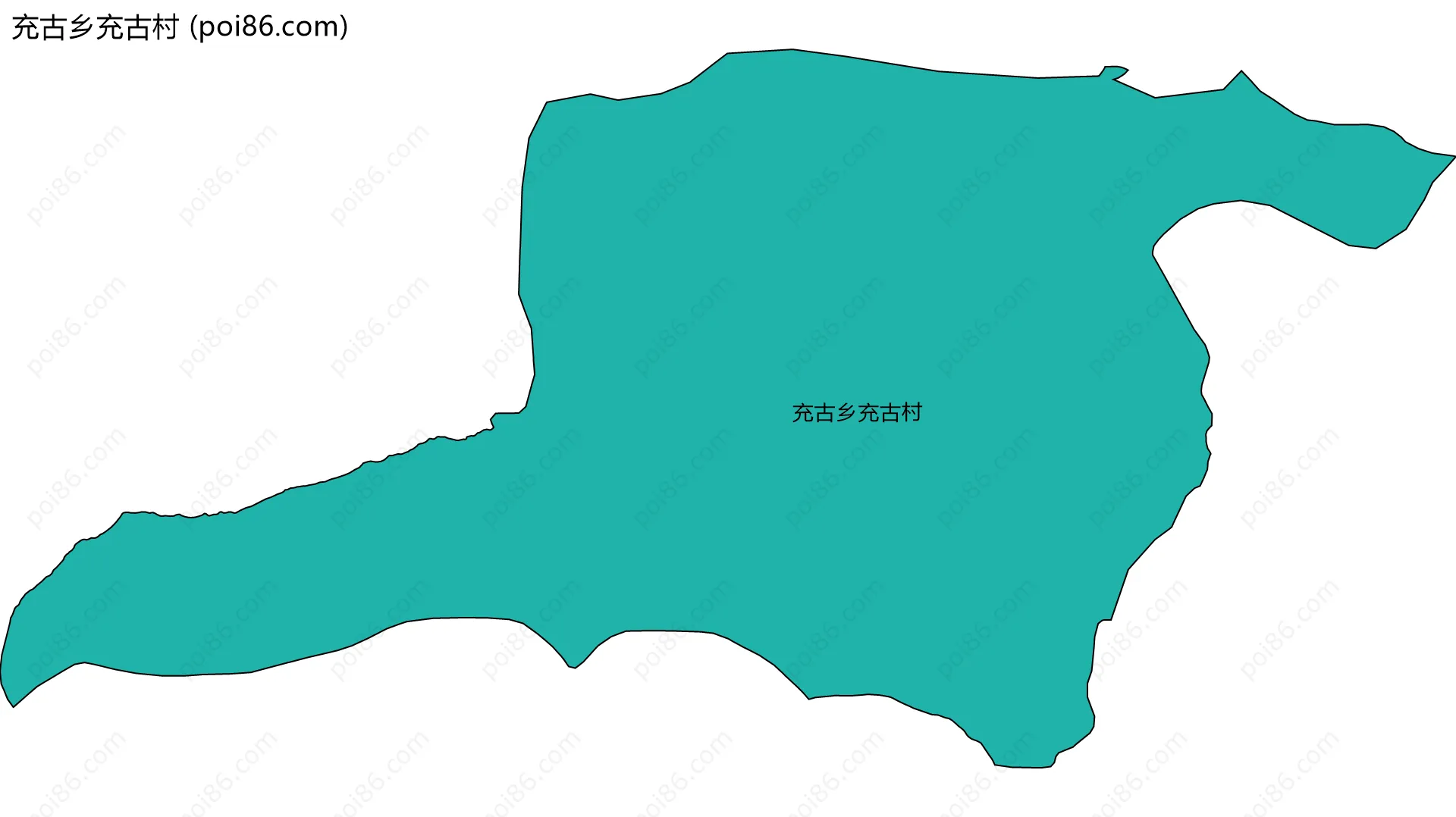 充古乡充古村边界地图