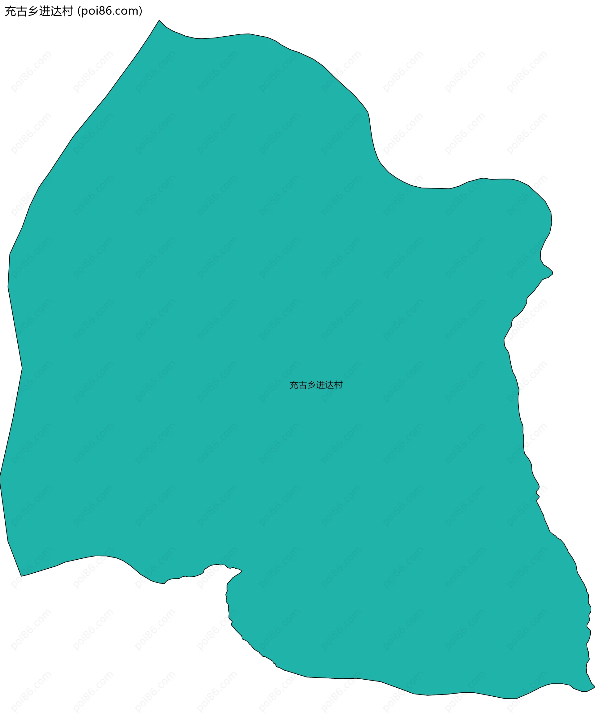 充古乡进达村边界地图