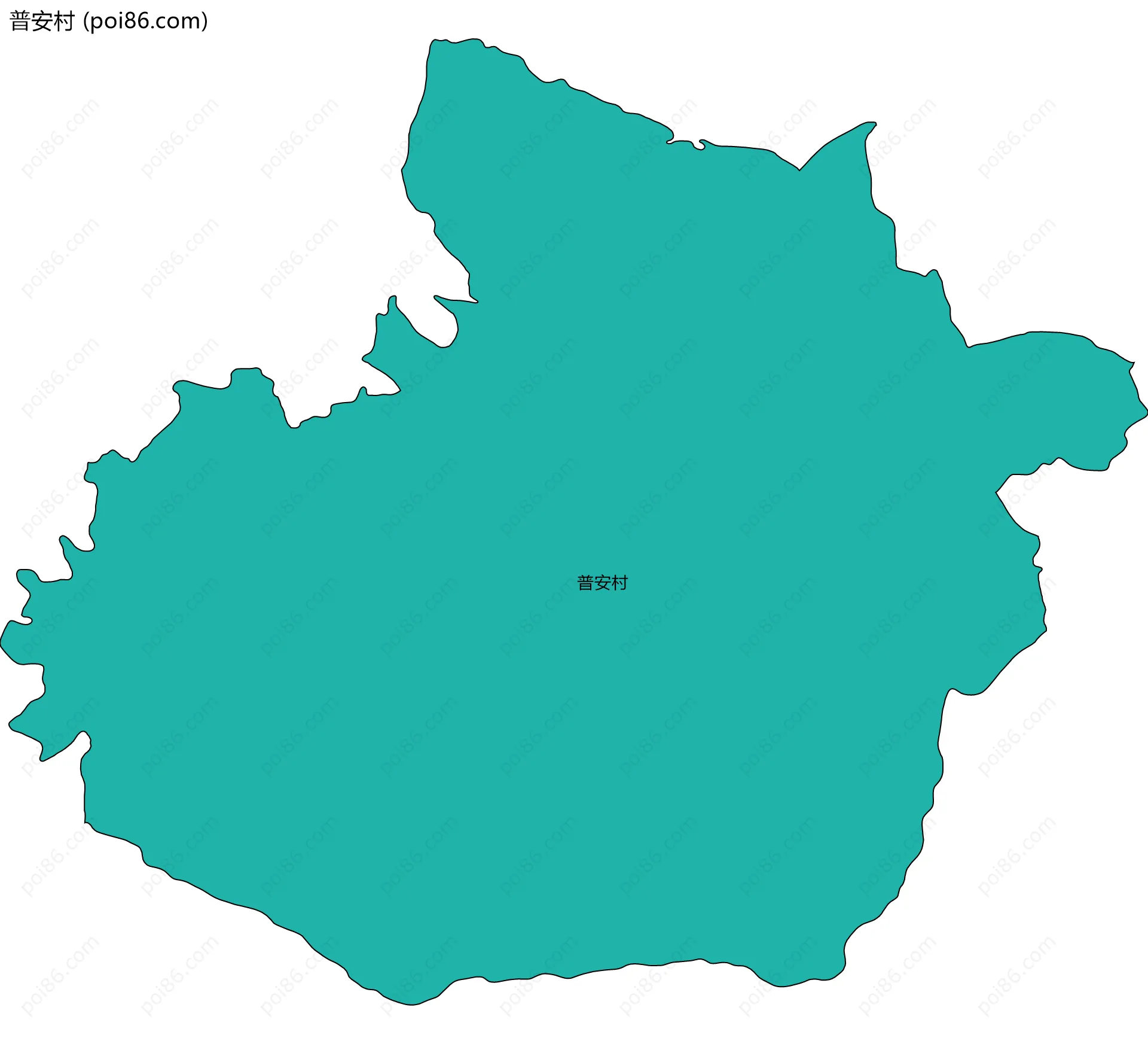 普安村边界地图
