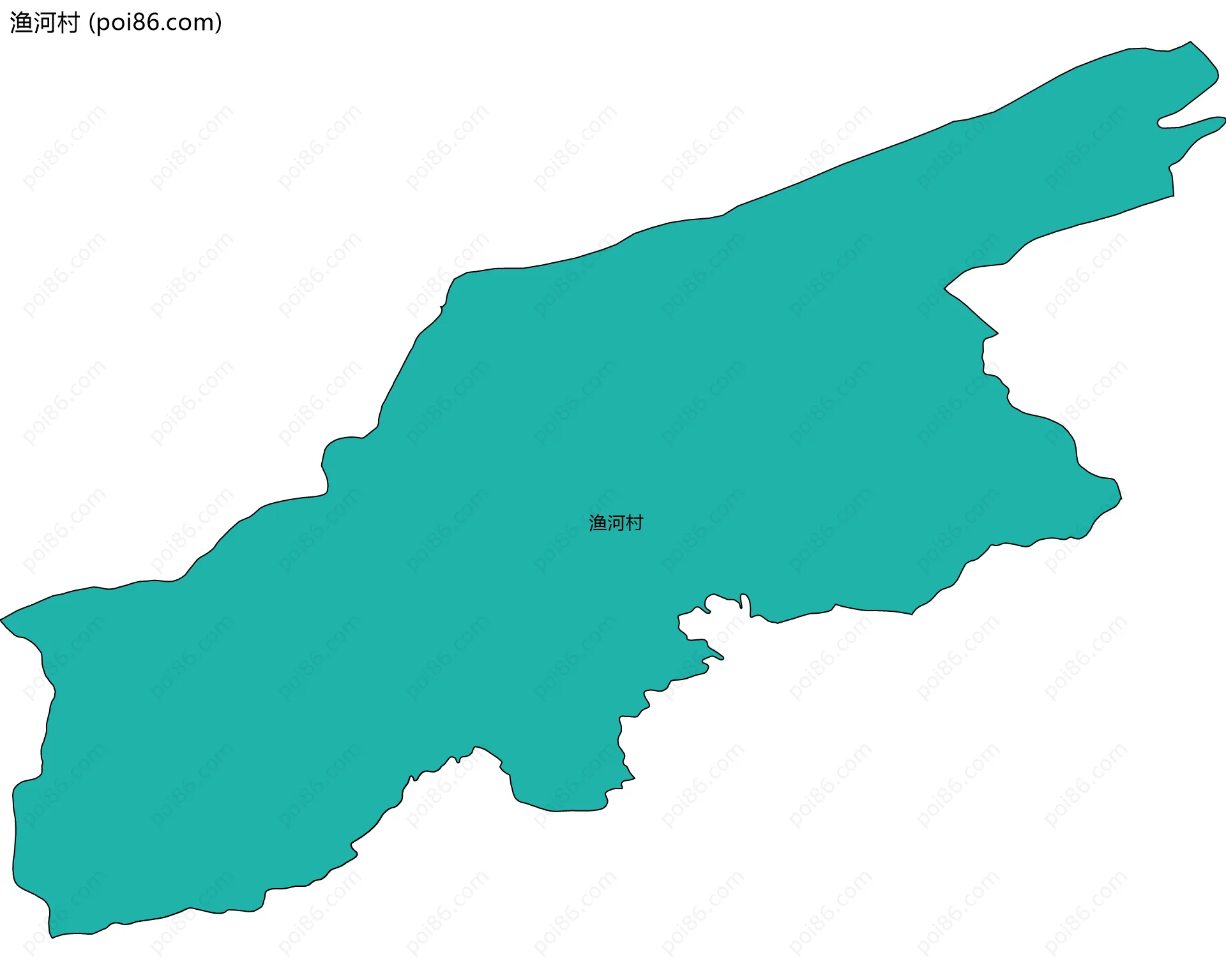 渔河村边界地图