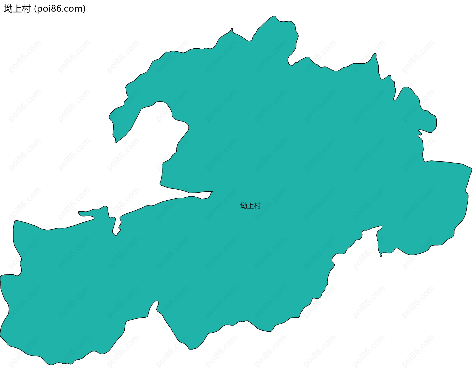 坳上村边界地图