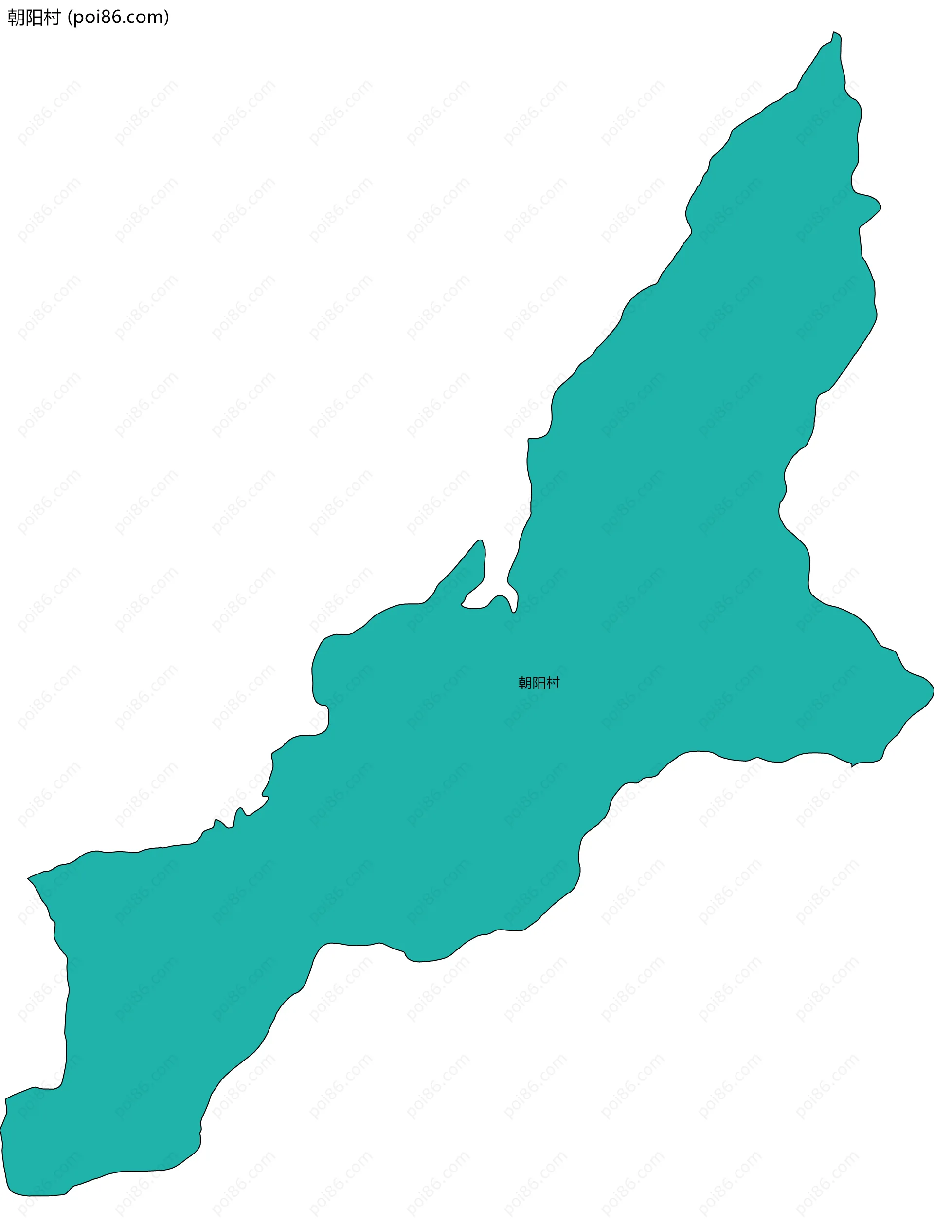 朝阳村边界地图