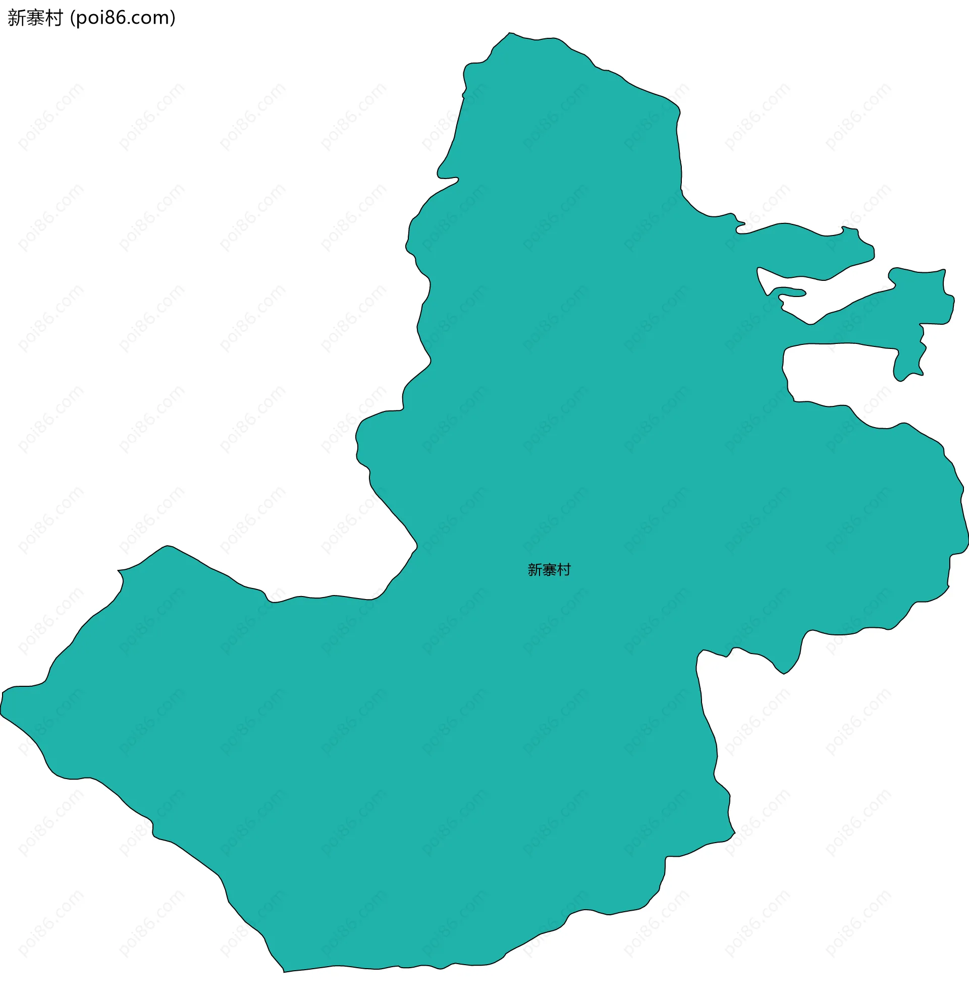 新寨村边界地图