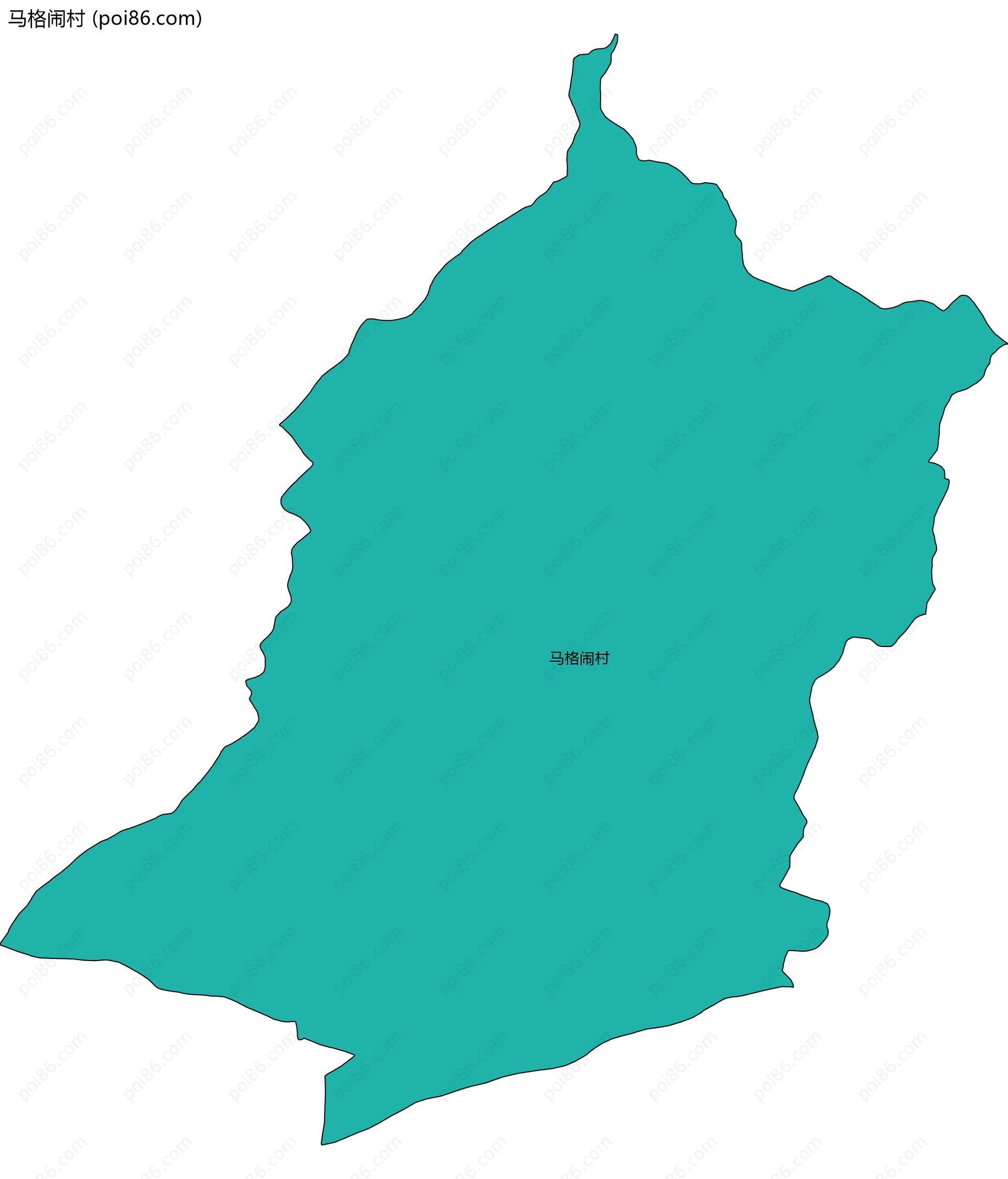 马格闹村边界地图