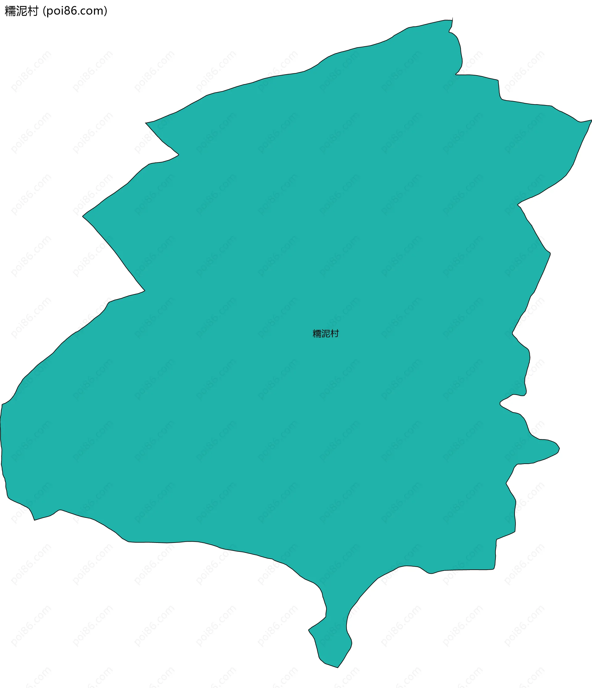 糯泥村边界地图