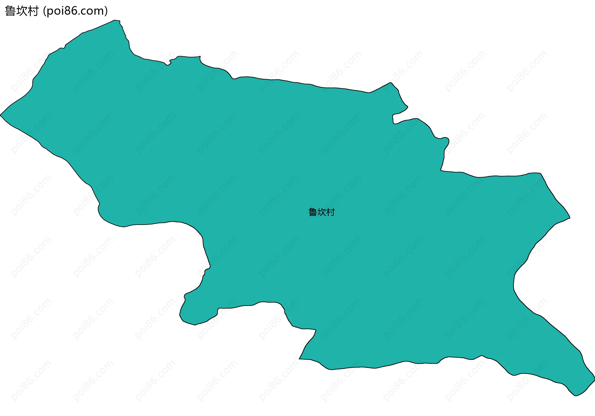 鲁坎村边界地图