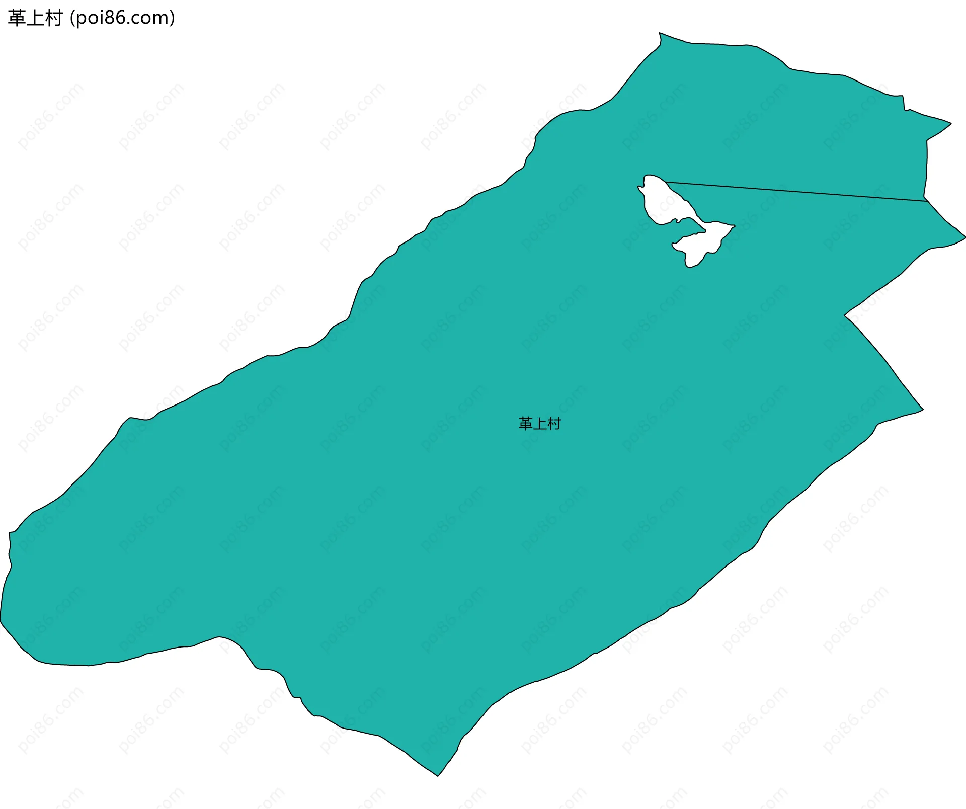 革上村边界地图