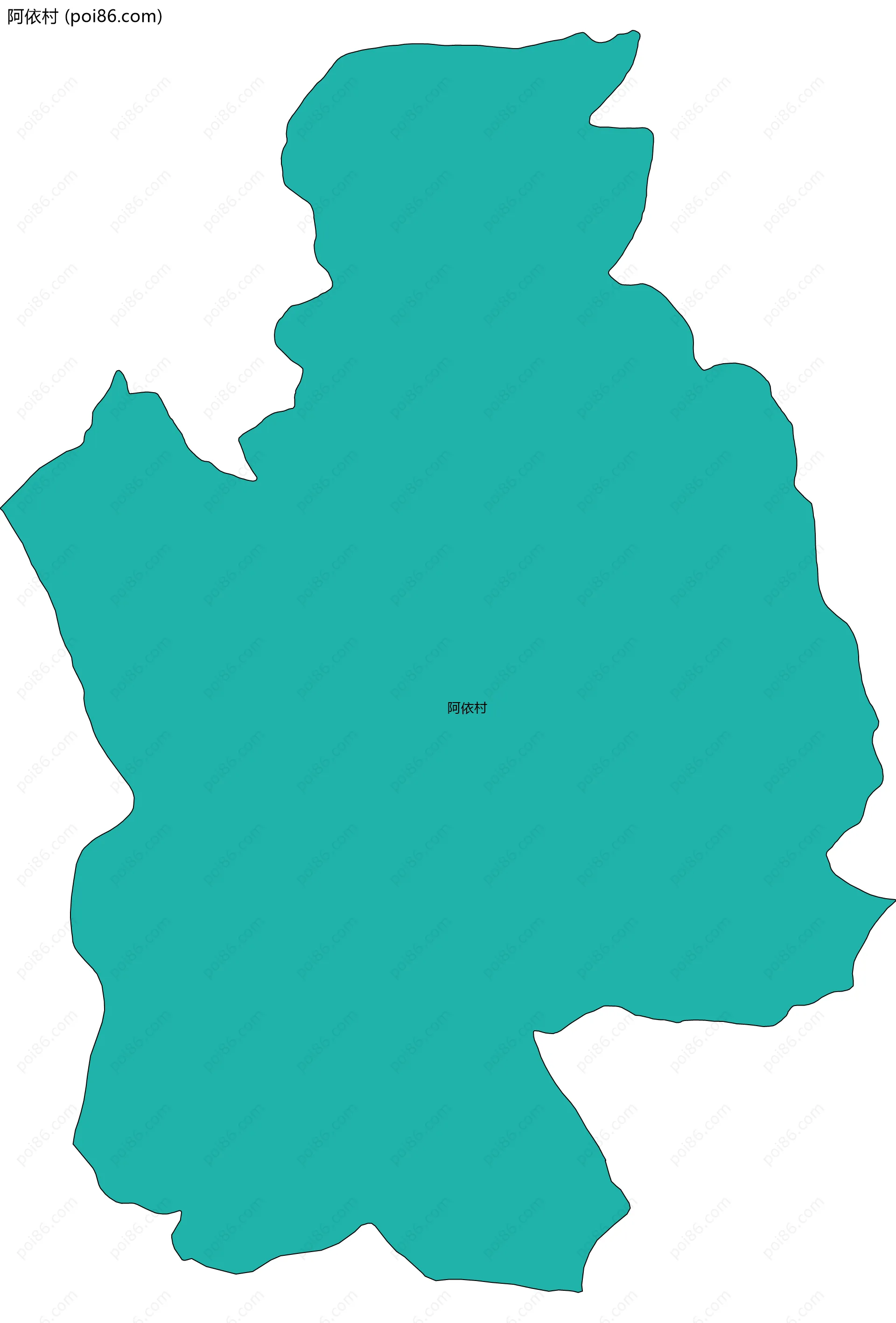 阿依村边界地图