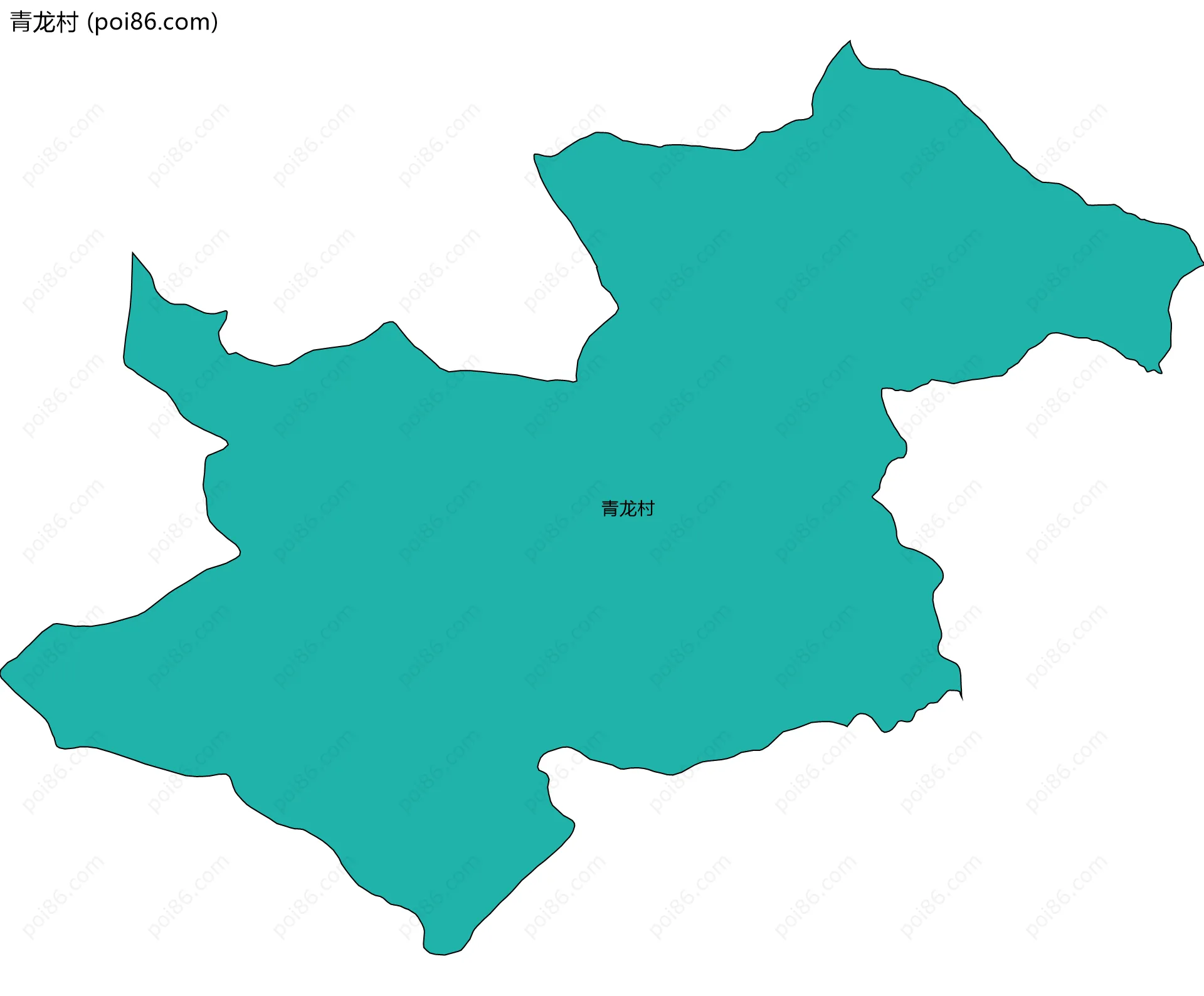 青龙村边界地图