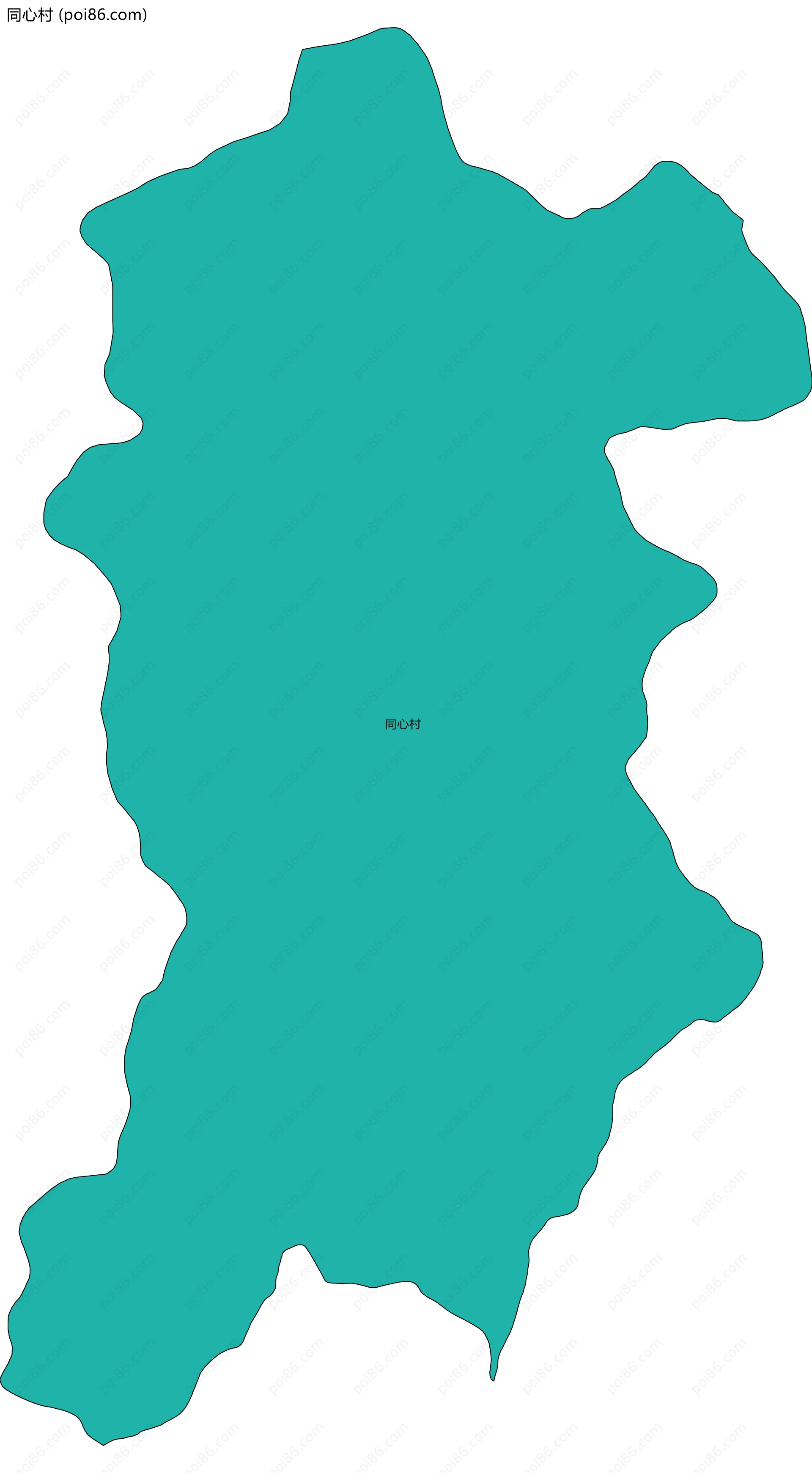 同心村边界地图