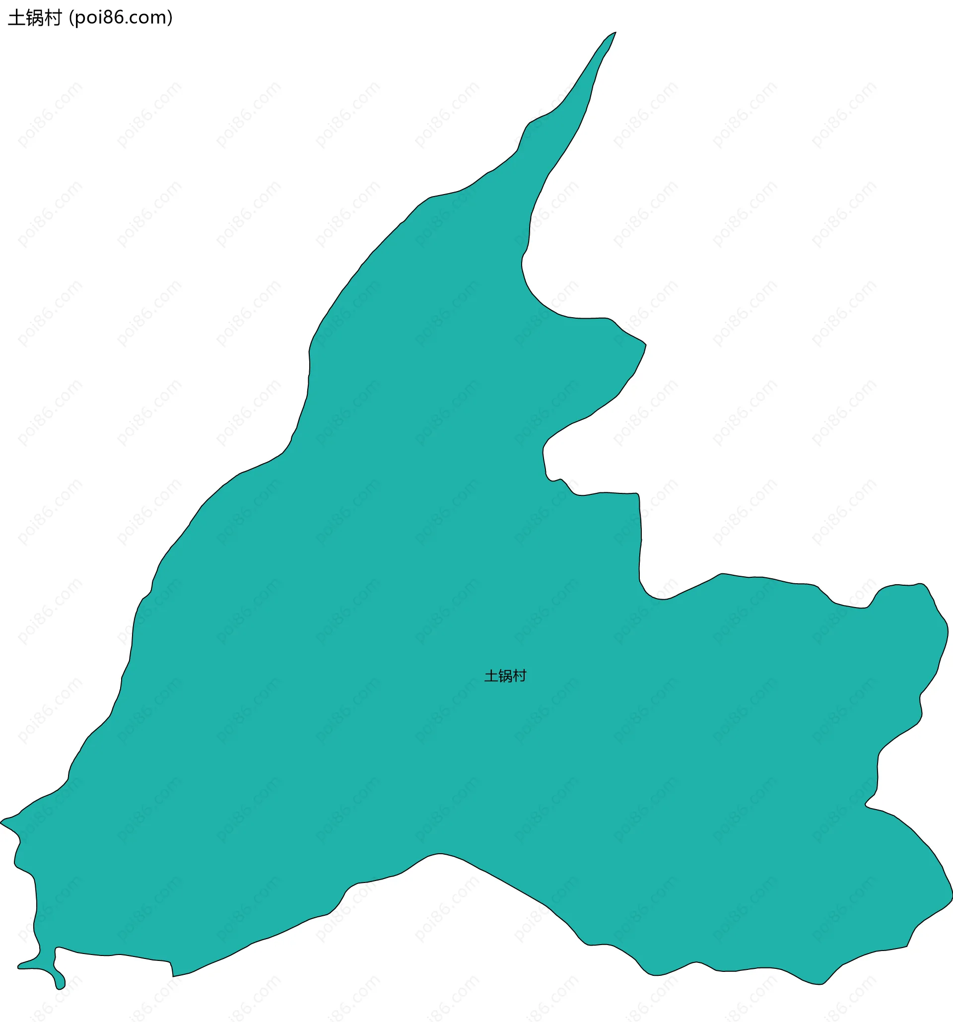 土锅村边界地图