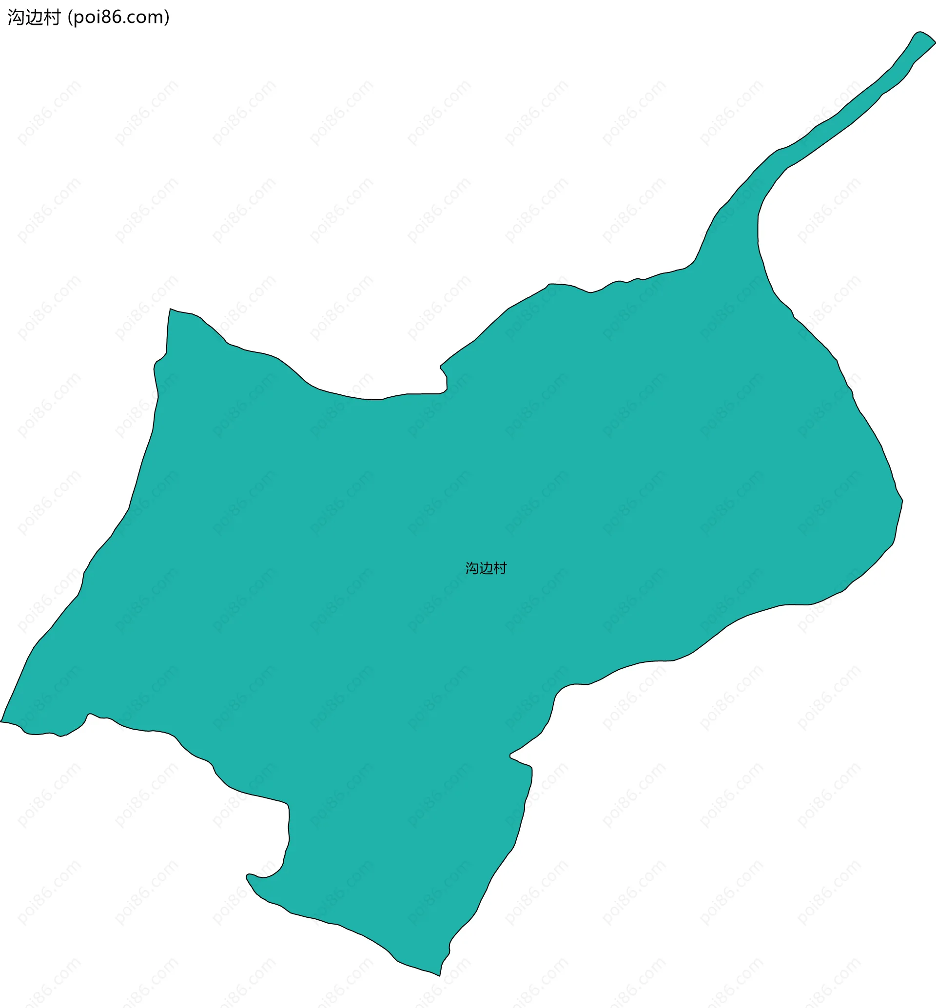 沟边村边界地图