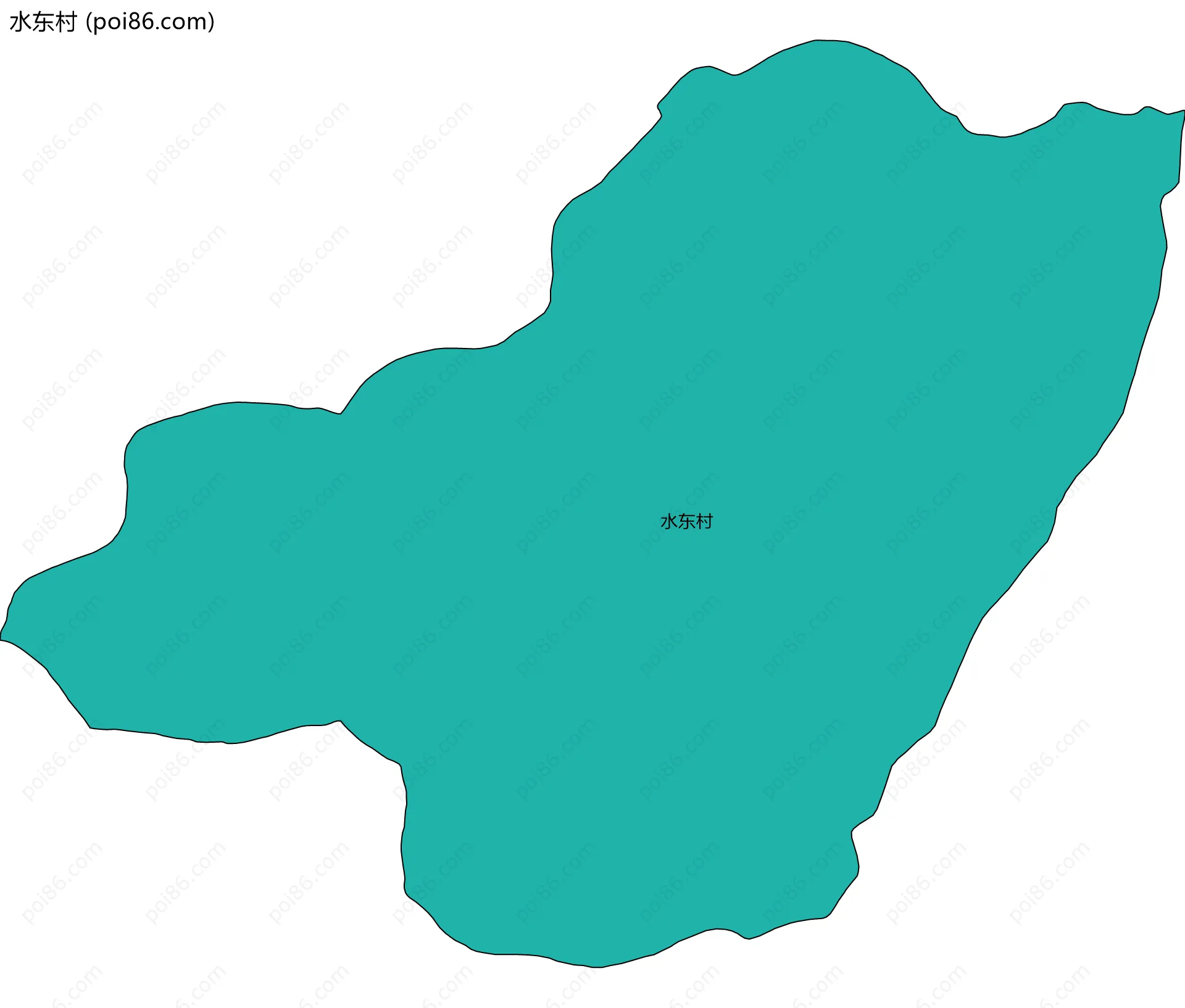 水东村边界地图