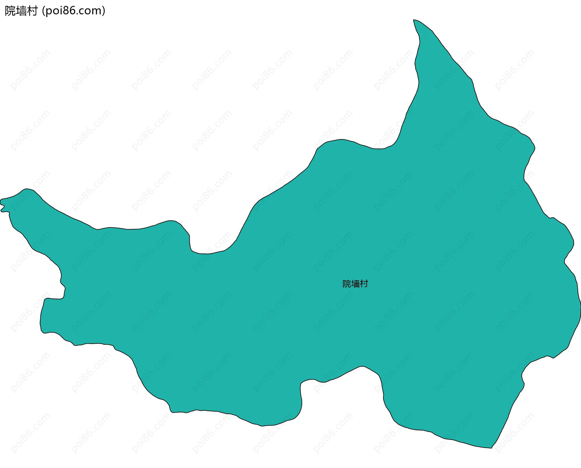 院墙村边界地图