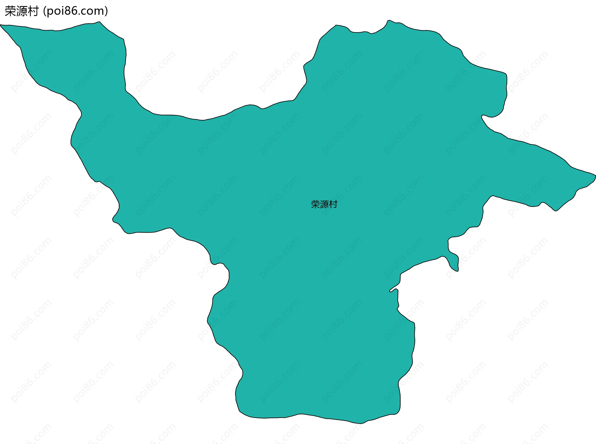 荣源村边界地图