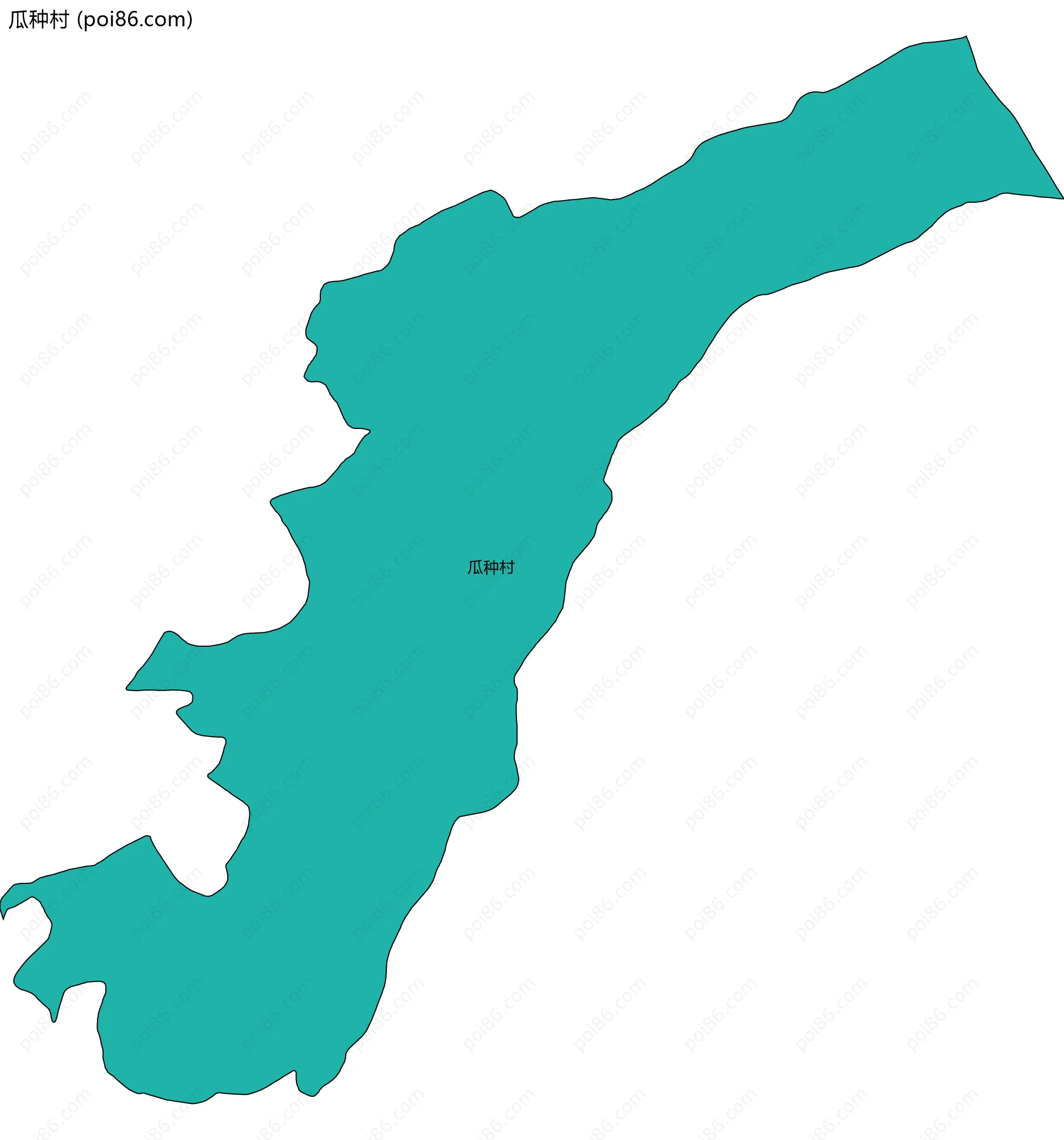 瓜种村边界地图