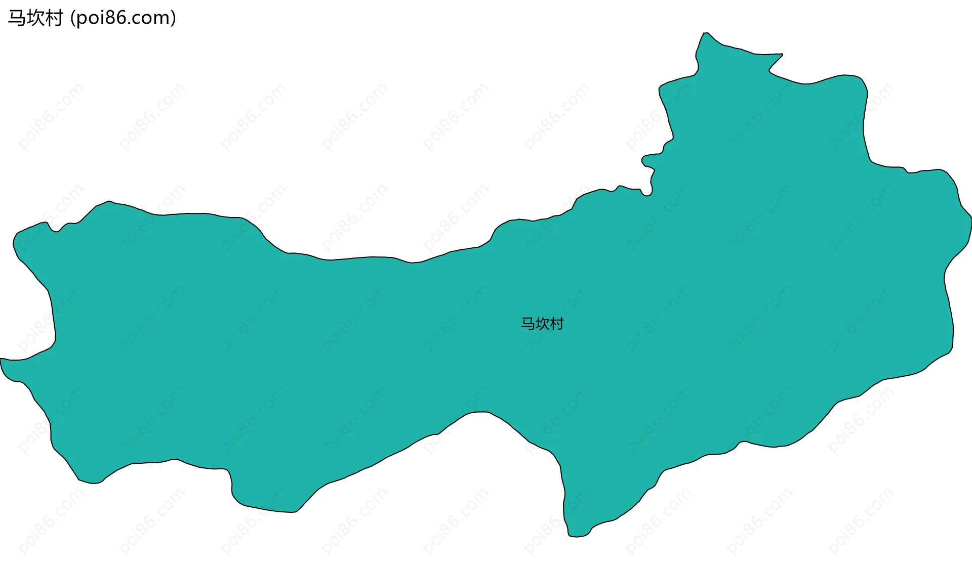 马坎村边界地图