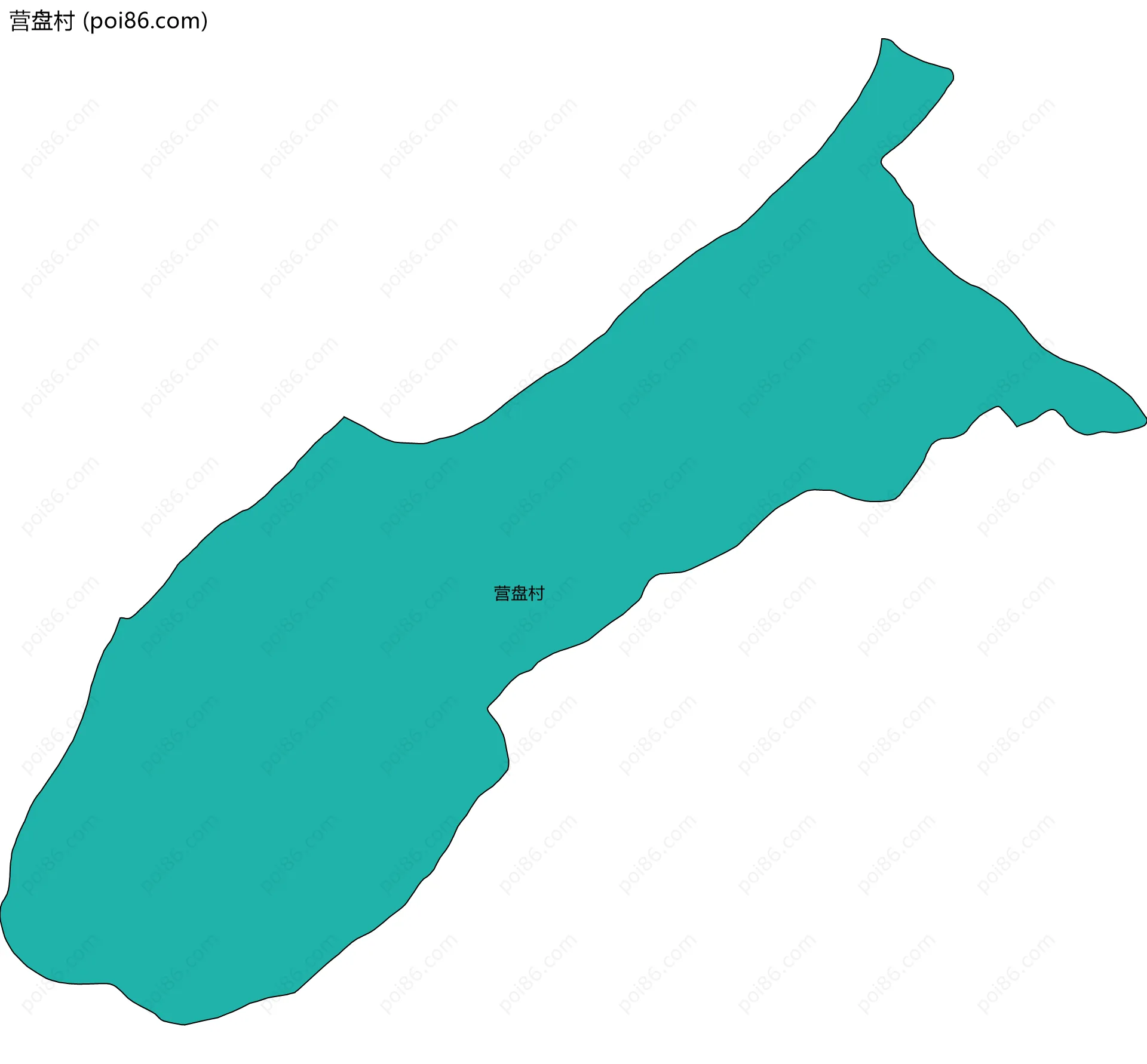 营盘村边界地图