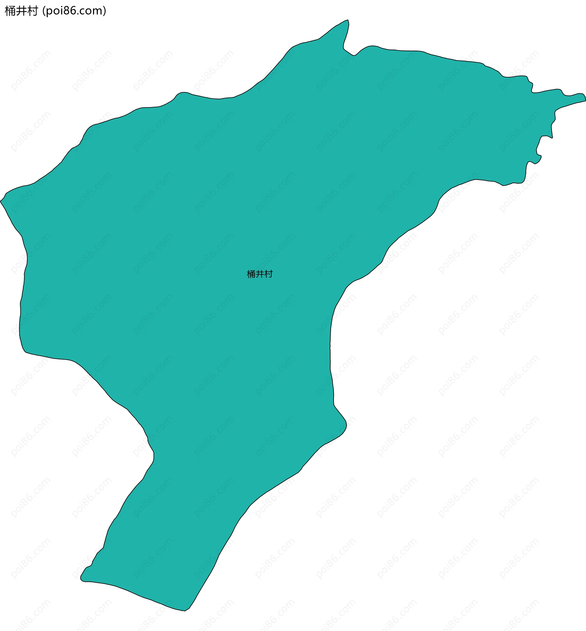 桶井村边界地图