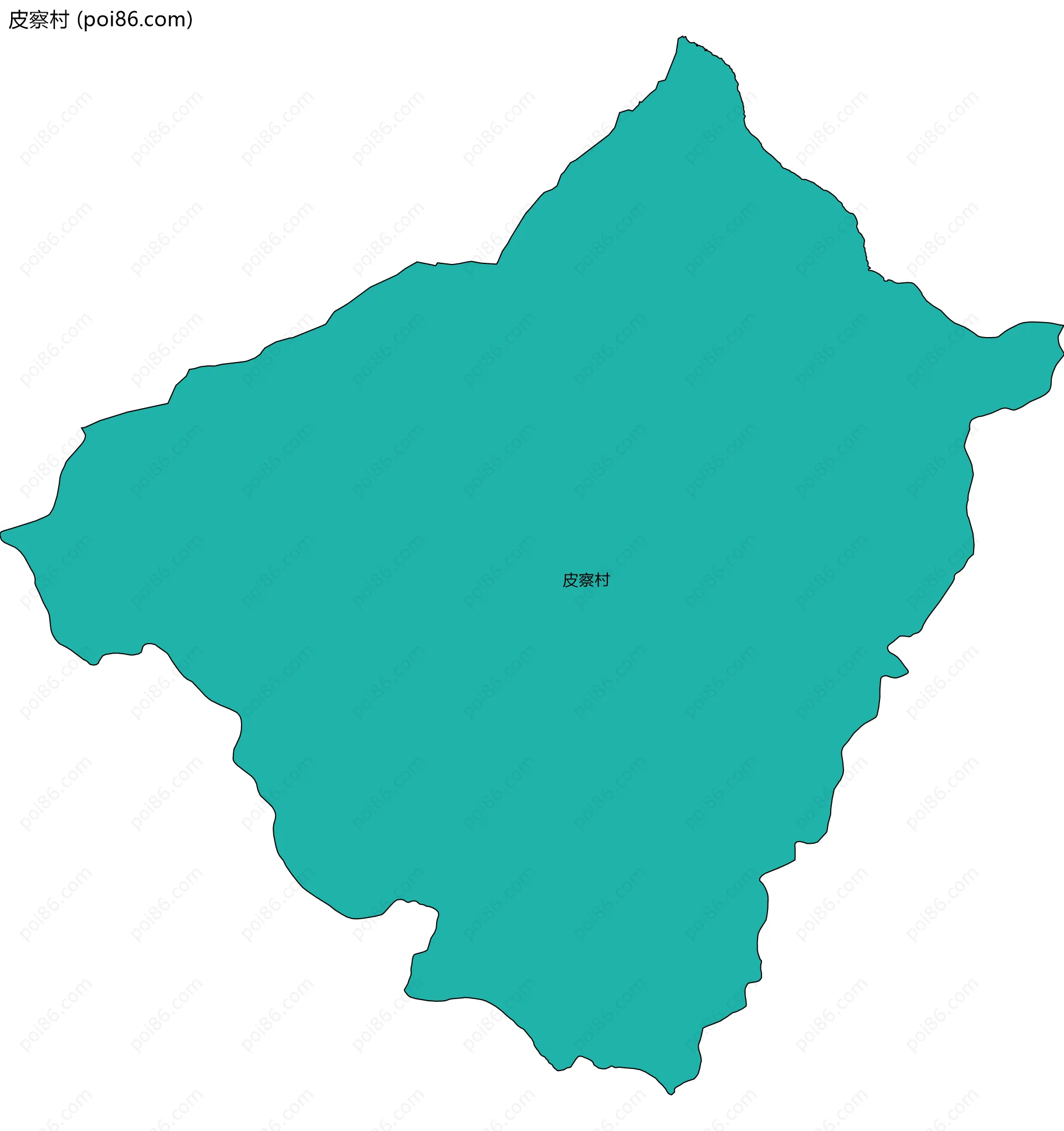 皮察村边界地图