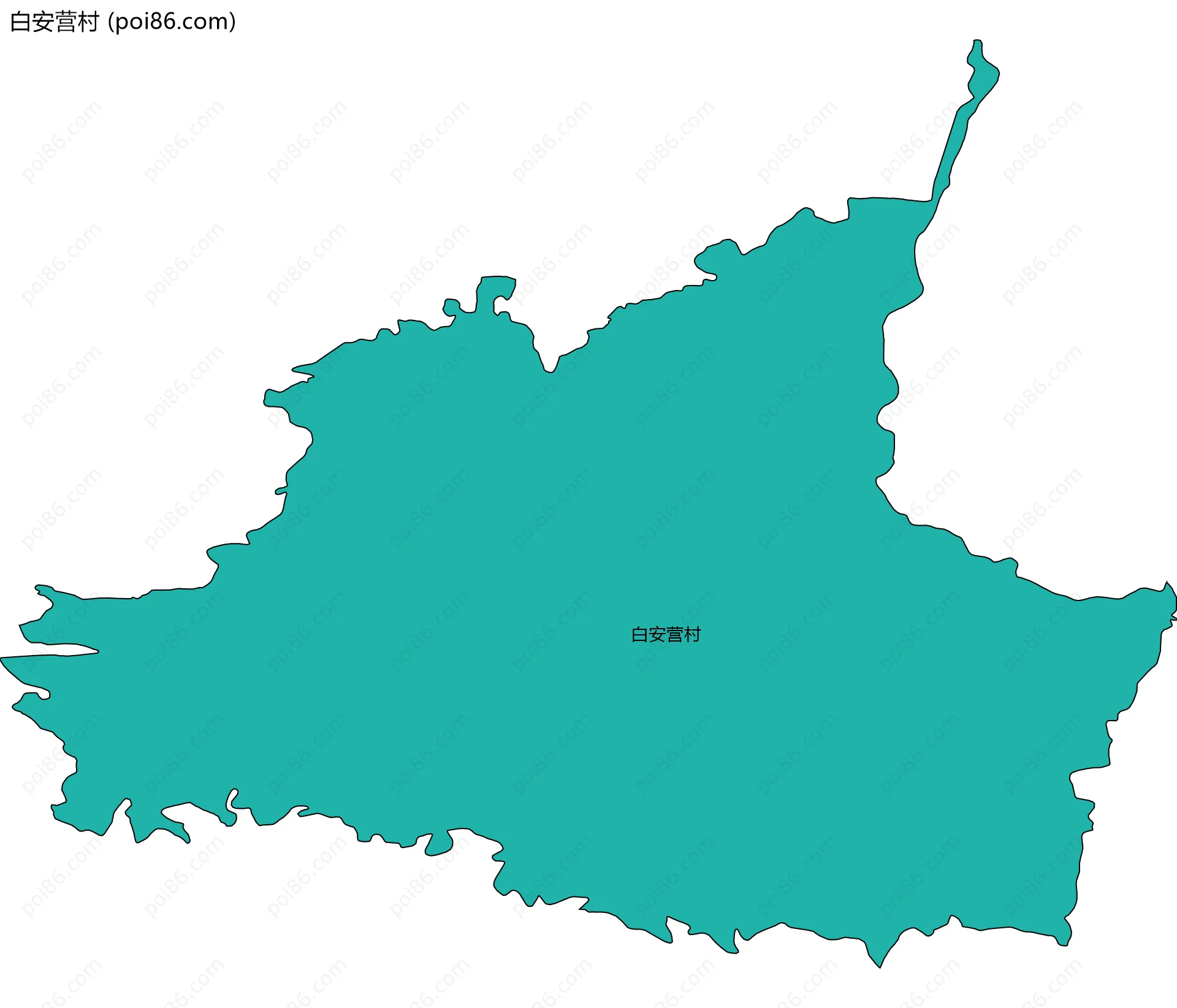 白安营村边界地图