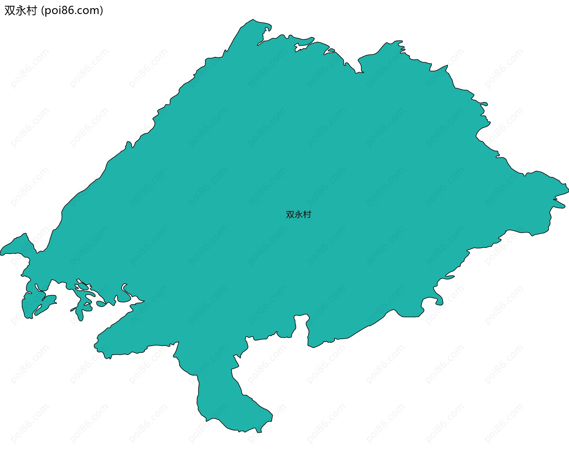 双永村边界地图