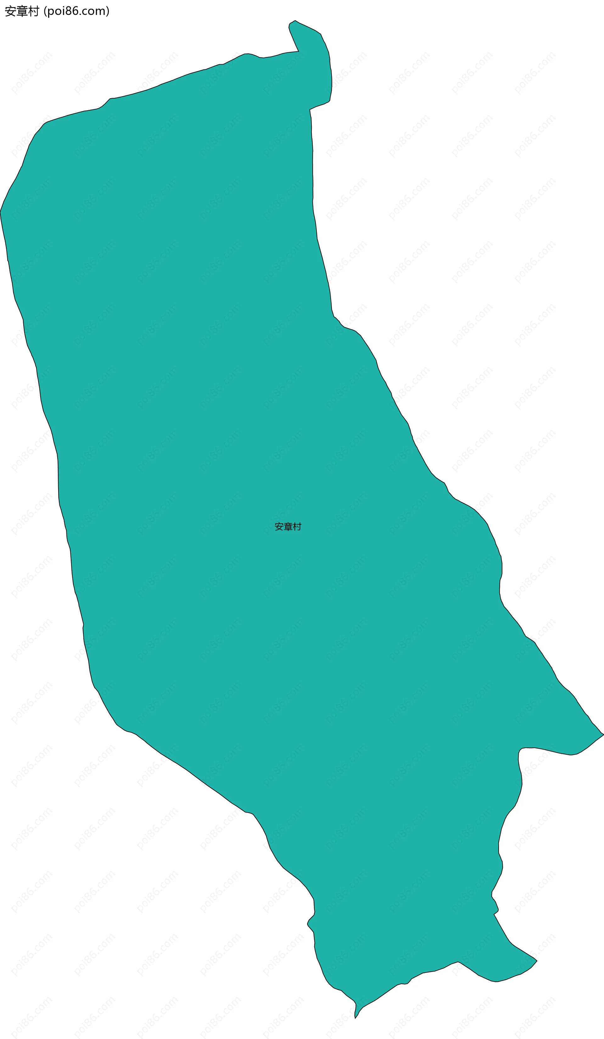 安章村边界地图