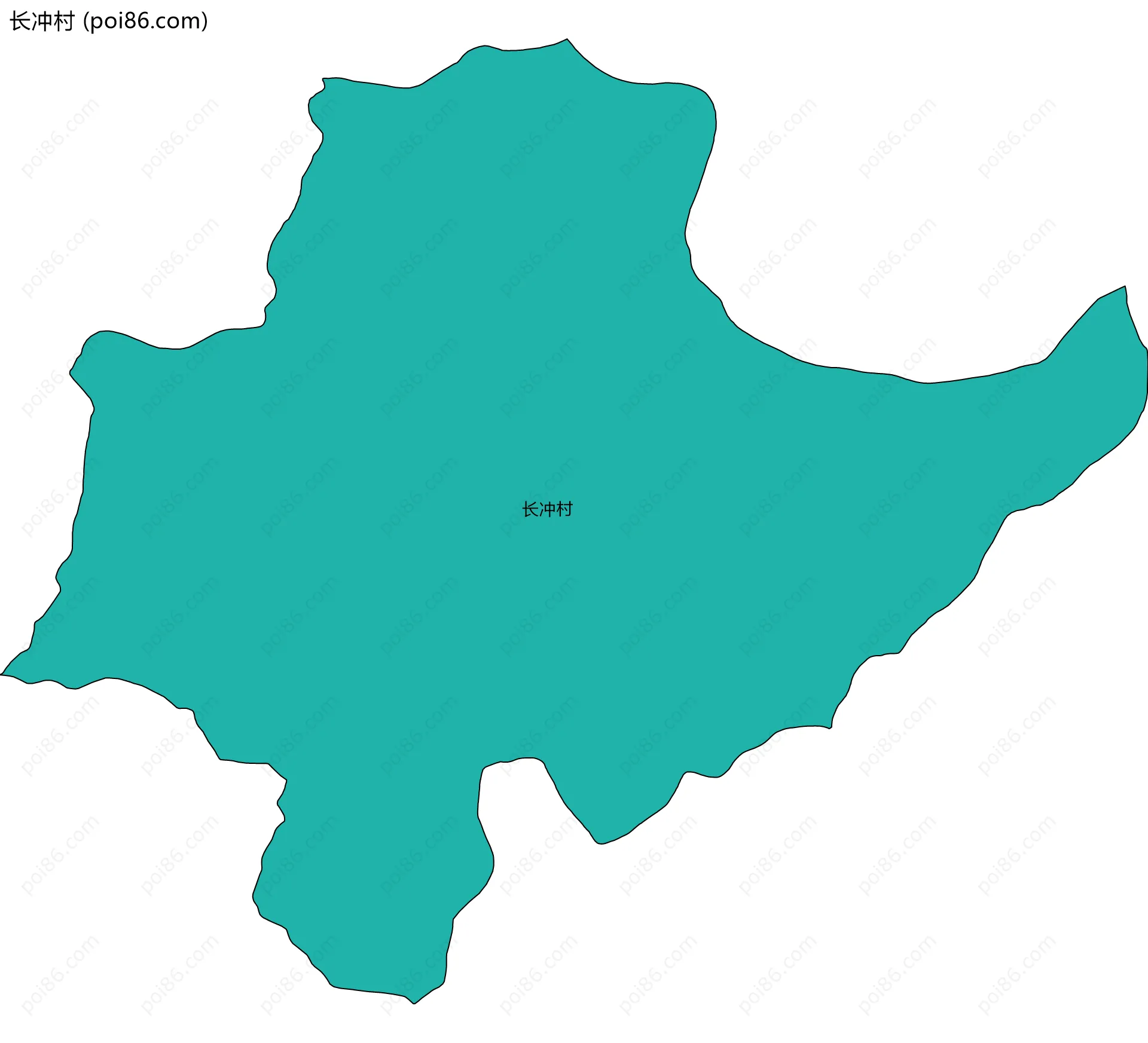 长冲村边界地图