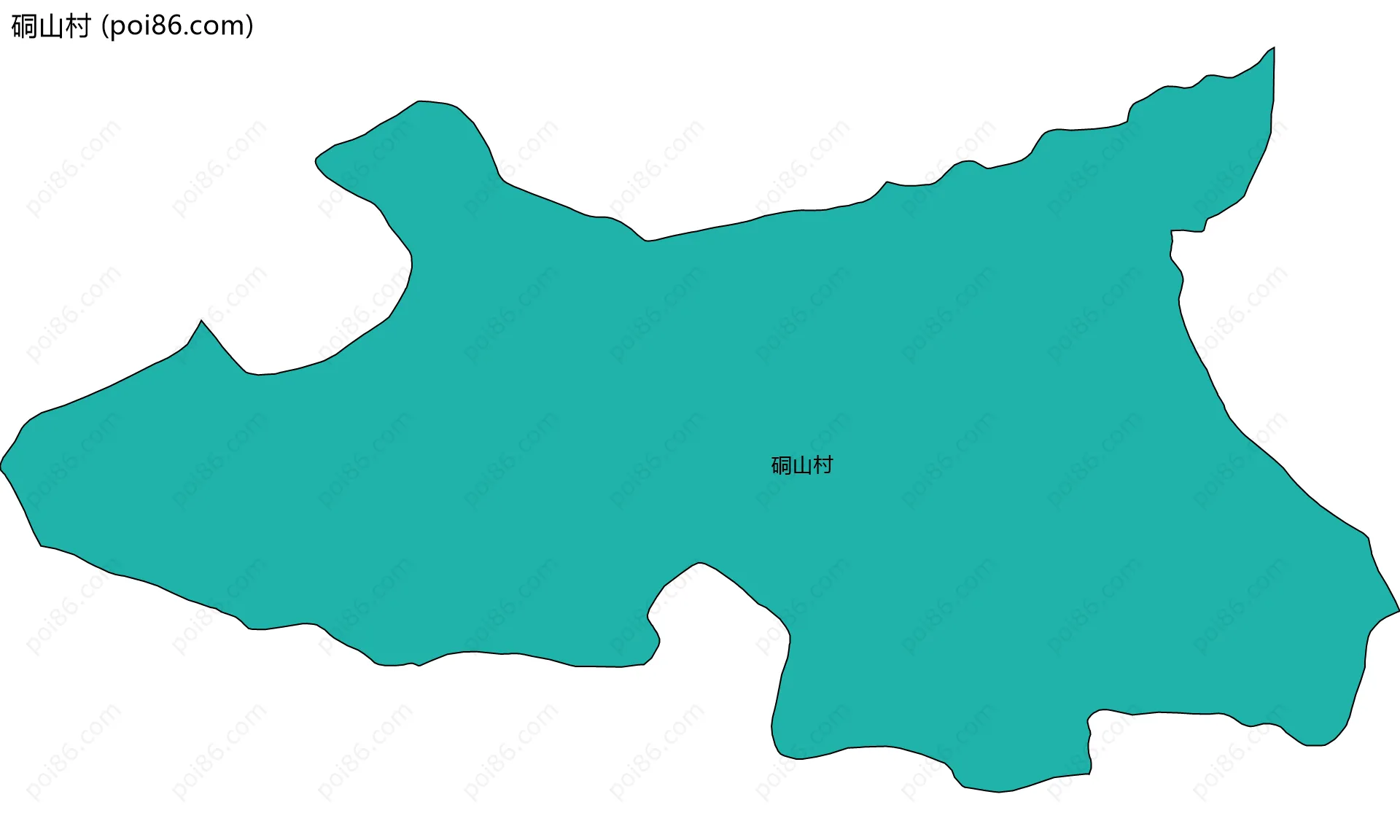 硐山村边界地图