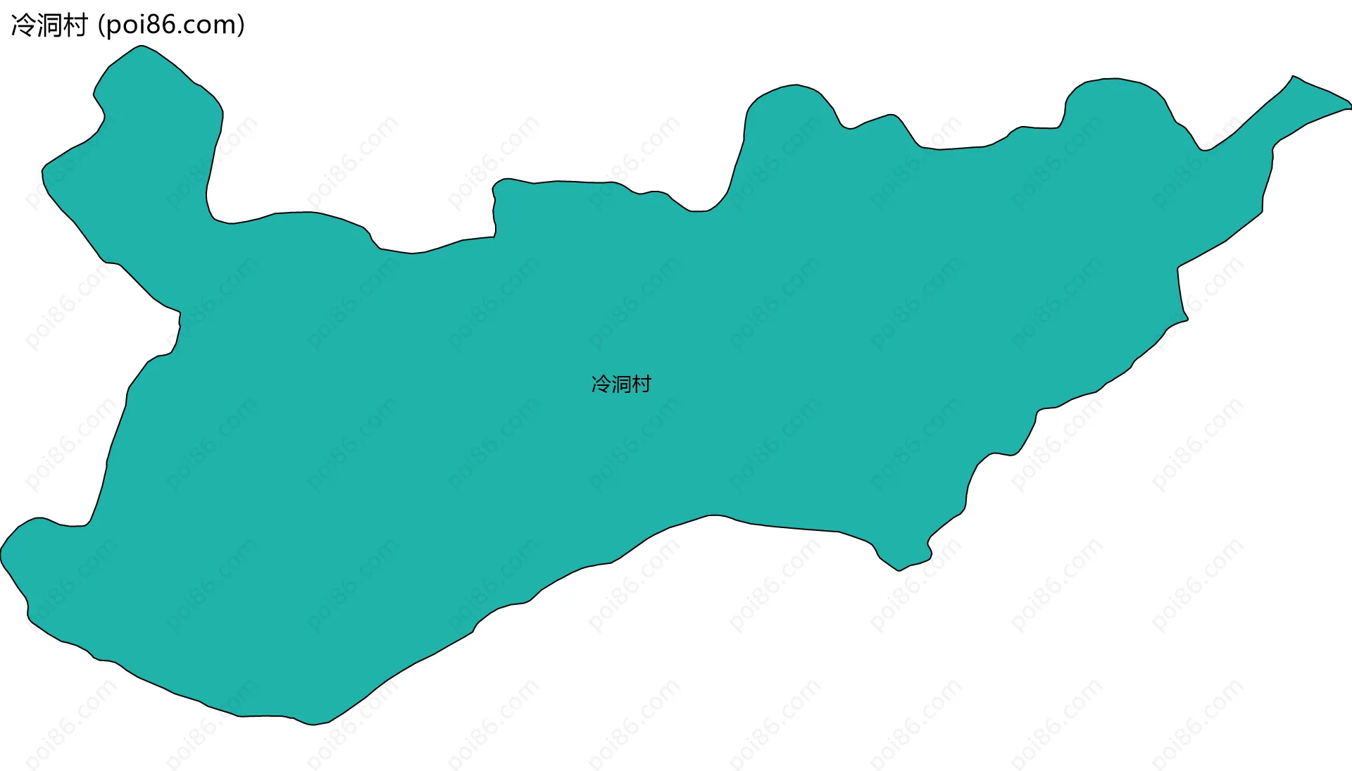 冷洞村边界地图