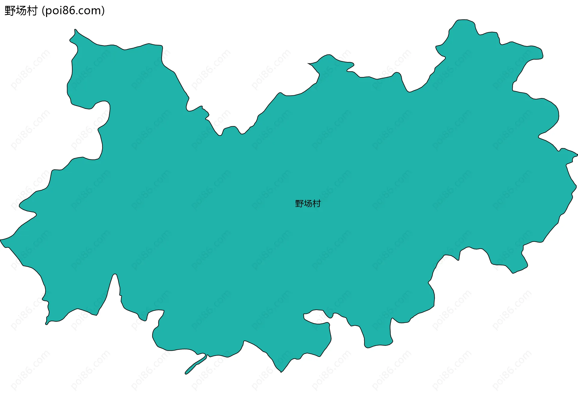 野场村边界地图
