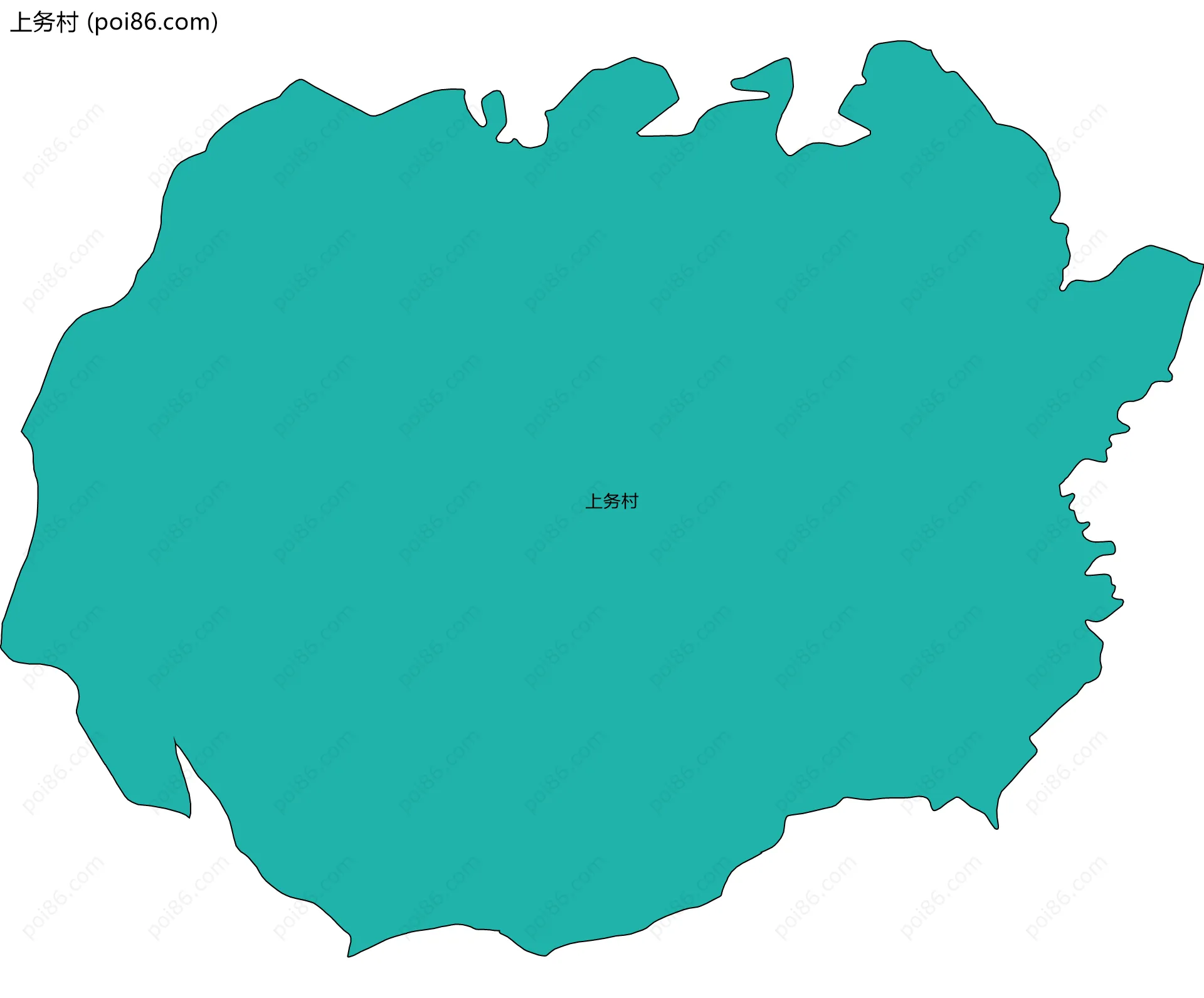 上务村边界地图